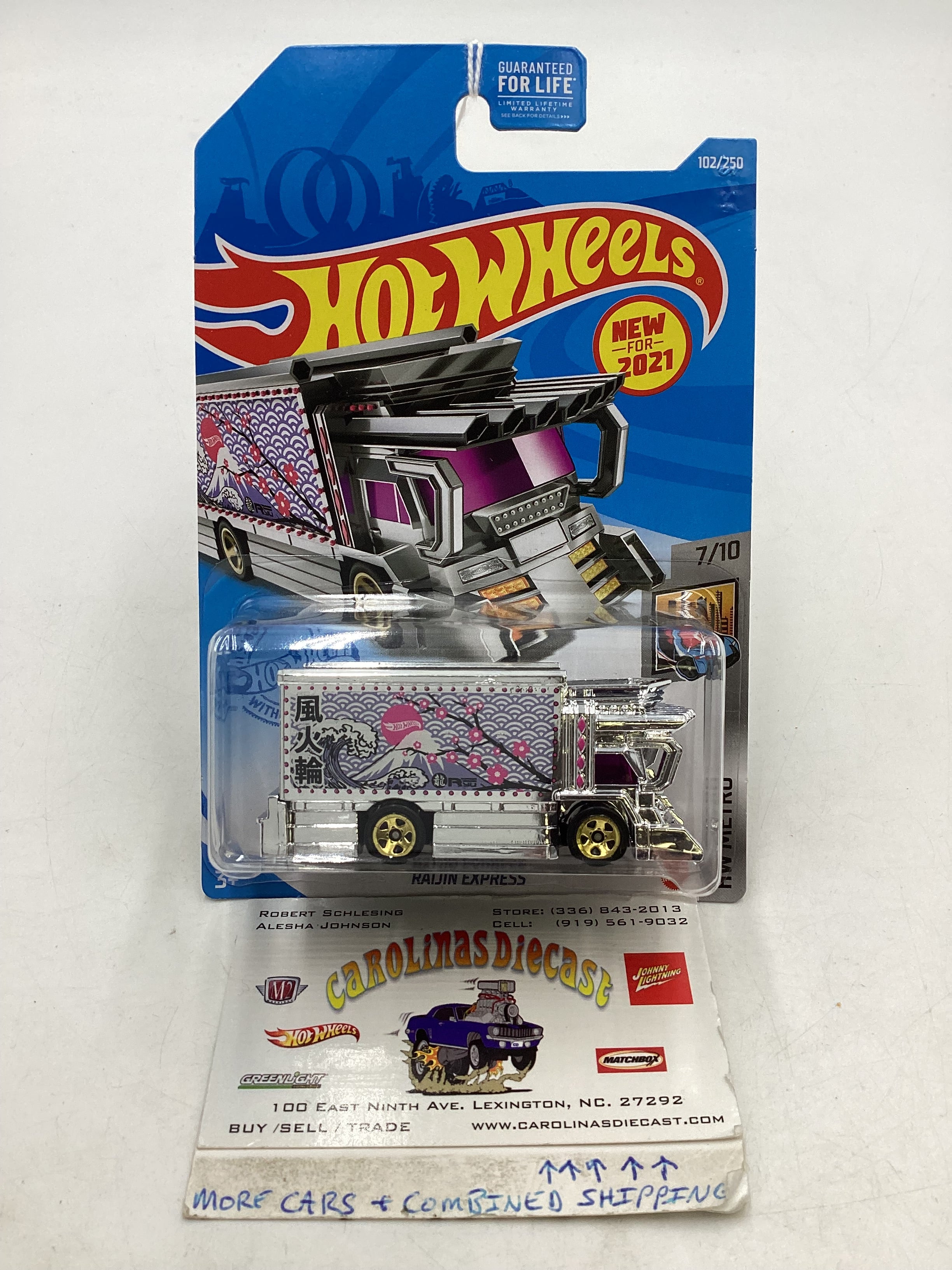 2021 Hot Wheels #102 Raijin Express Chrome QQ1 – carolinasdiecast