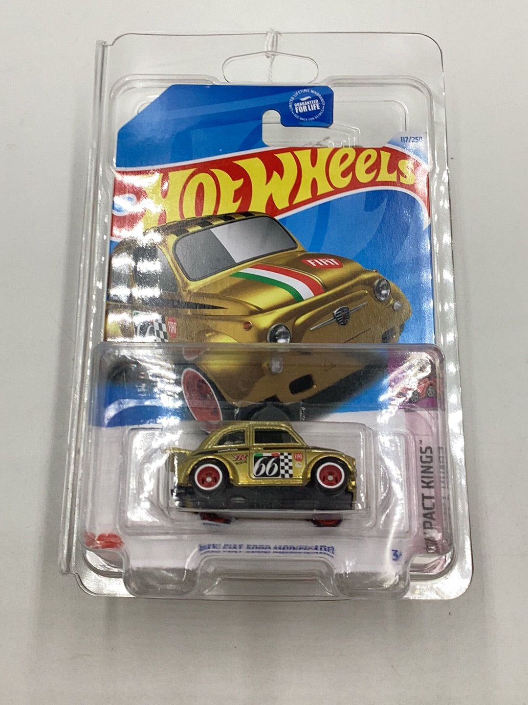 Hot Wheels 2024 E Case Super Treasure Hunt #117 60s Fiat 500D Modificado with protector #2