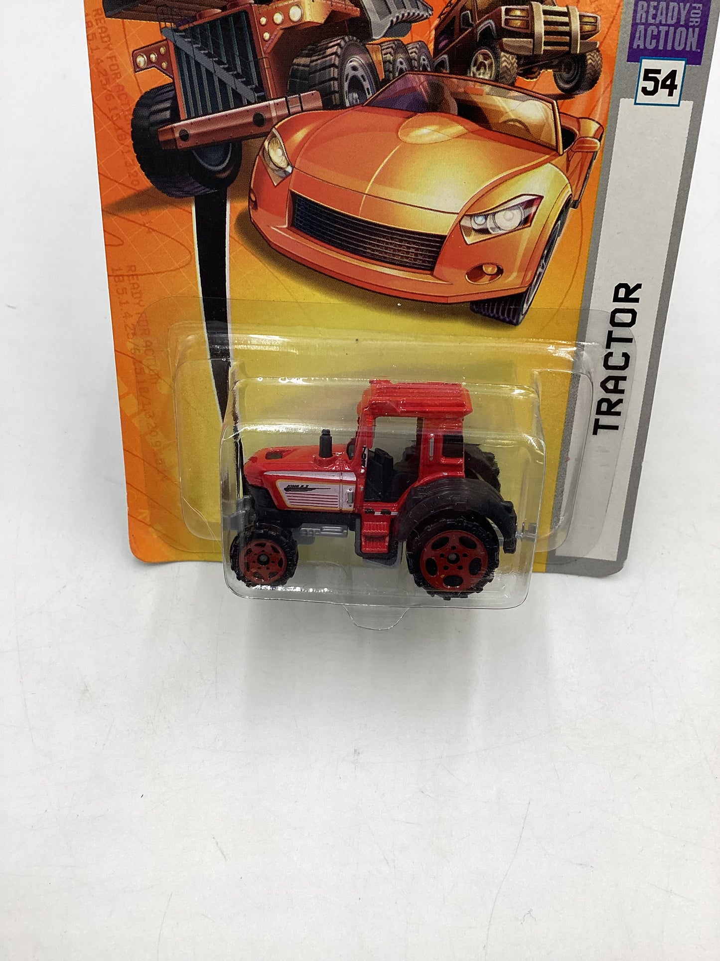 Matchbox #54 MBX Metal Tractor Red 206D