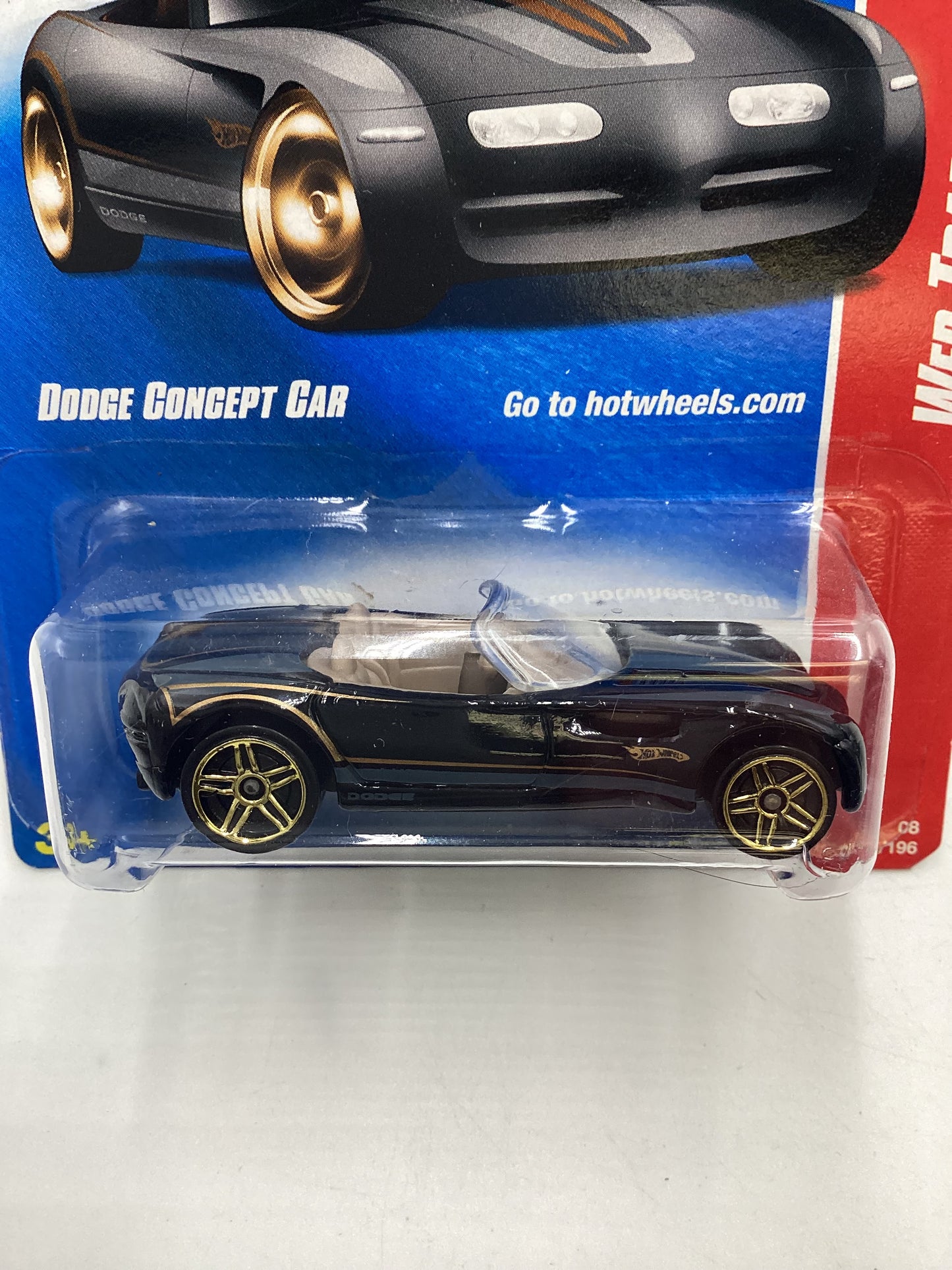 2008 Hot Wheels Web Trading Cars #87 Dodge Concept Car Black