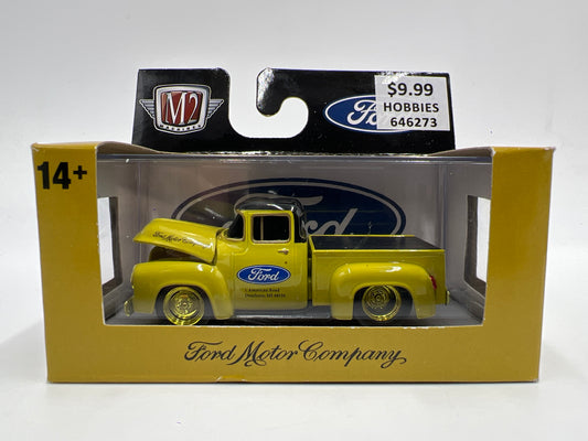 M2 Machines Ground Pounders CHASE 1/750 1956 Ford F-100 Truck Custom Yellow R26