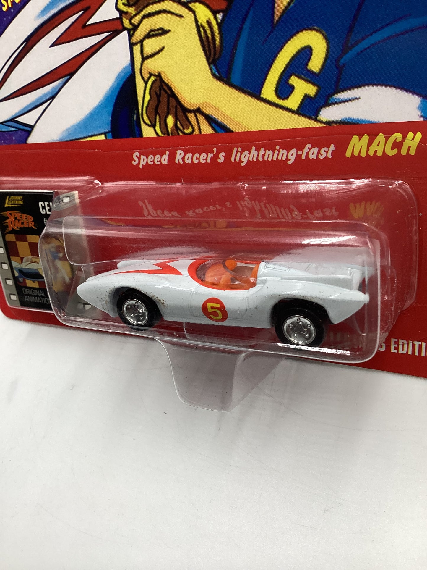 Johnny Lightning Speed Racer CEL #4 Speed Racer Mach 5 White 186B