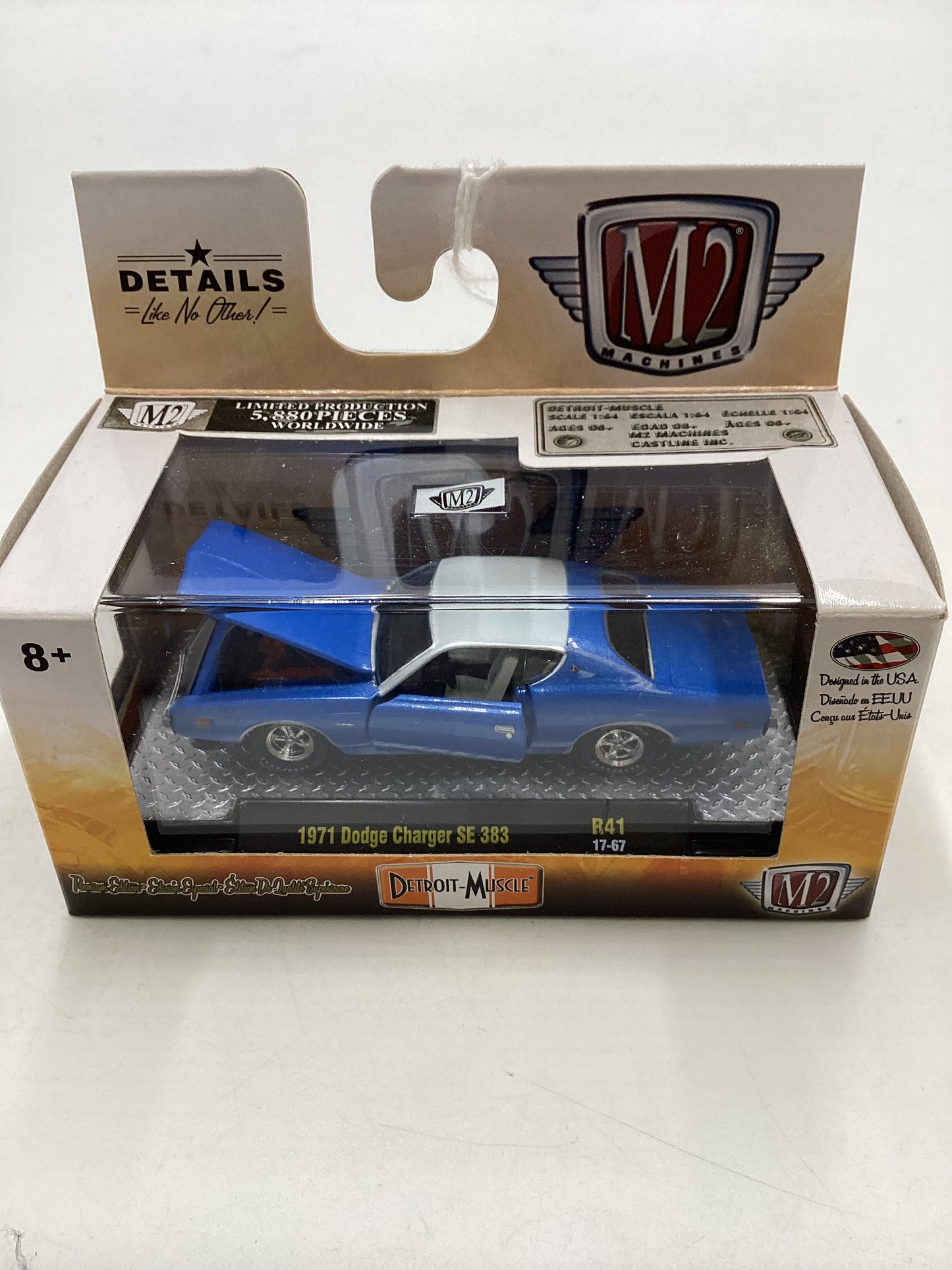 M2 Machines Detroit Muscle 1971 Dodge Charger SE 383 Blue