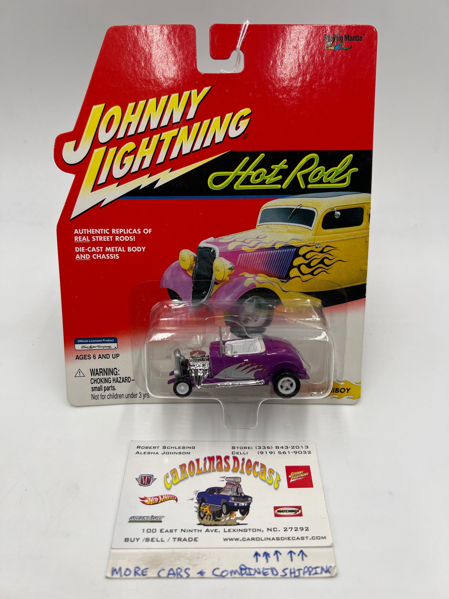 Johnny Lightning White Lightning Chase Hot Rods 1932 Hiboy Purple
