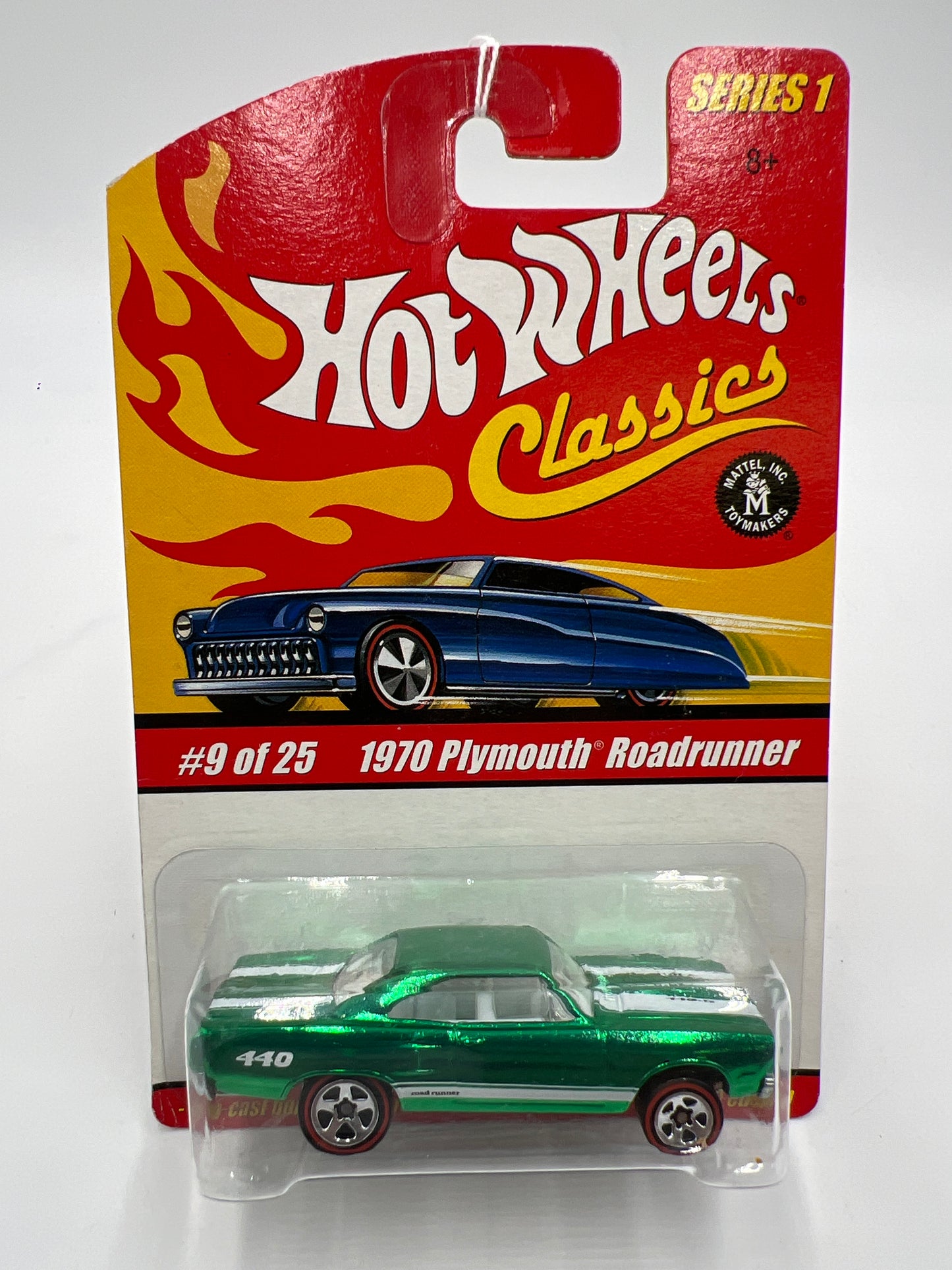 Hot Wheels Classics Series 1 #9 1970 Plymouth Roadrunner Green