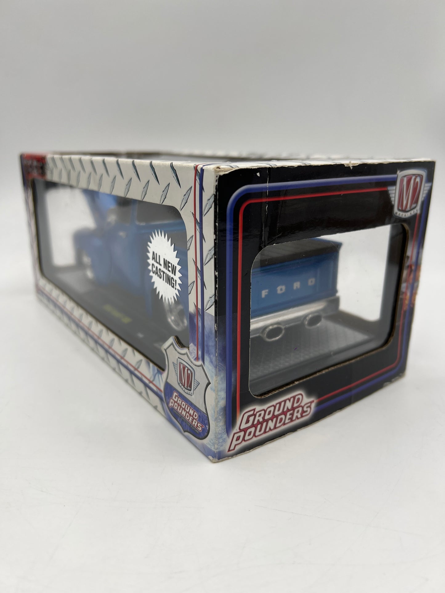 M2 Machines 1/24 Ground Pounders 1956 Ford F-100 Blue 11-05