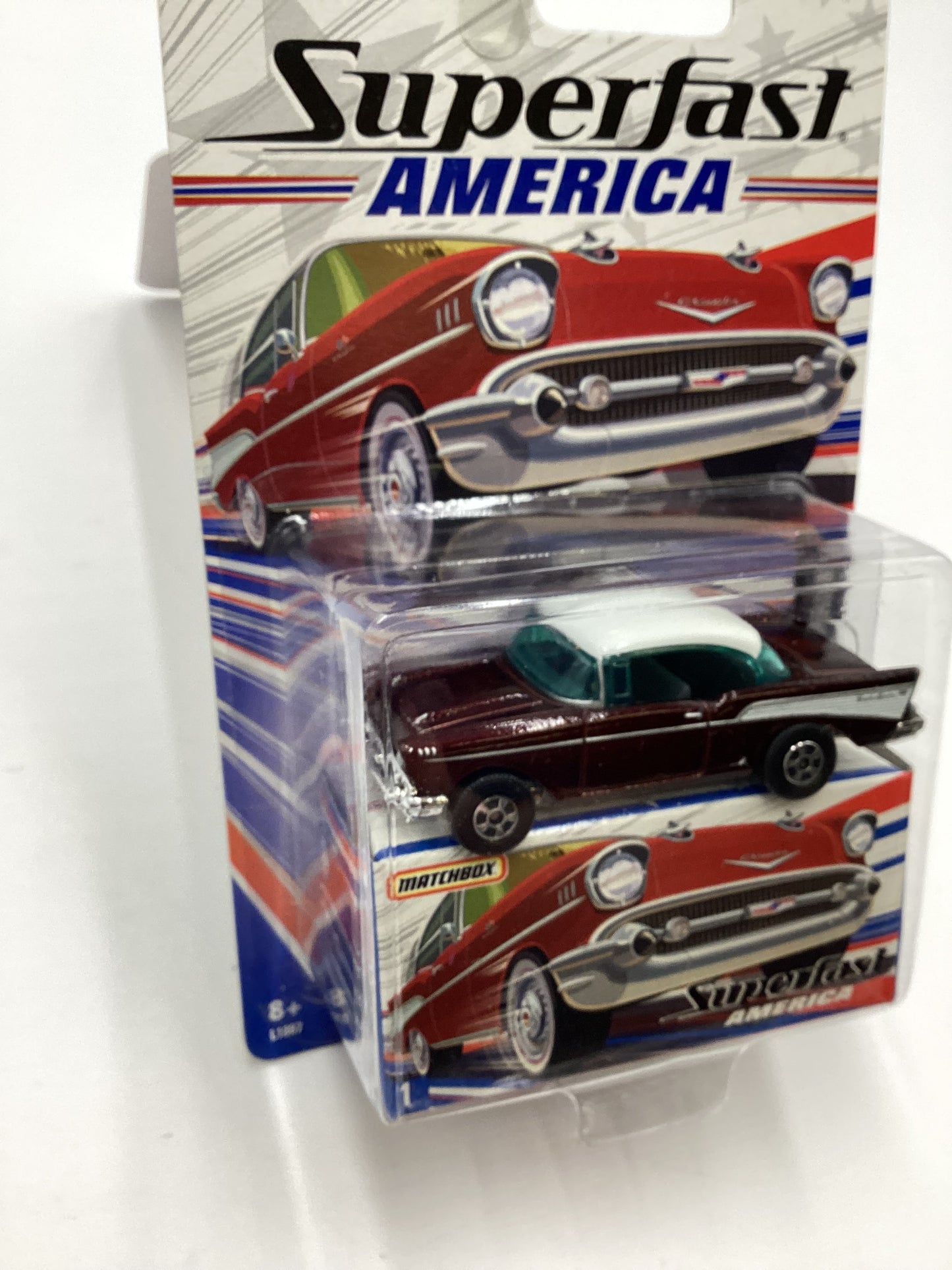 Matchbox Superfast America #1 1957 Chevy Bel Air Hard Top 174F