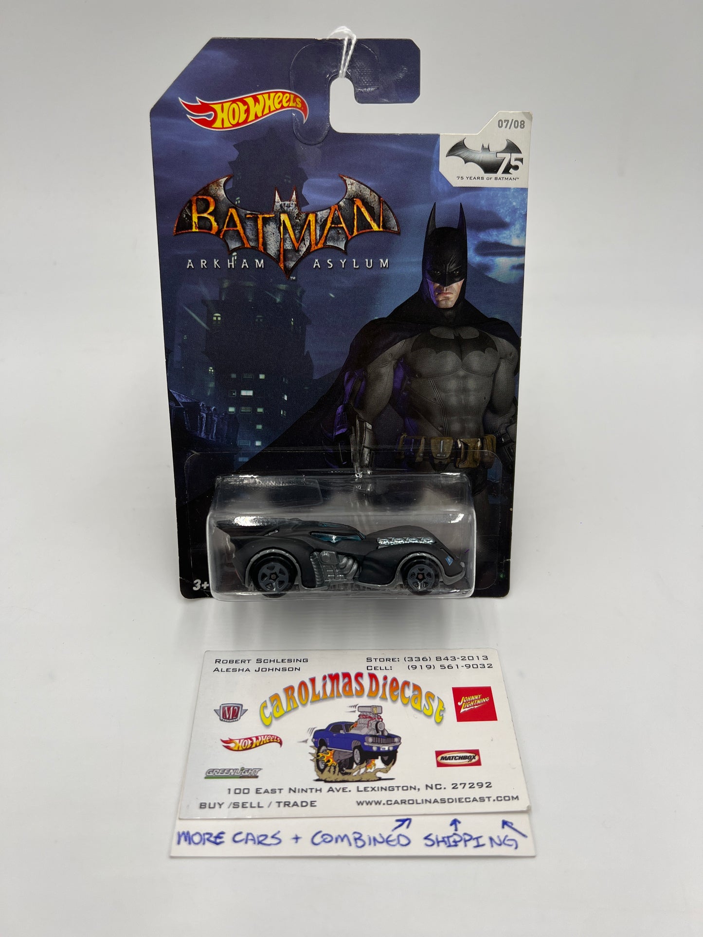 Hot Wheels Batman 75th Anniversary Set #7 Arkham Asylum Batmobile 118B