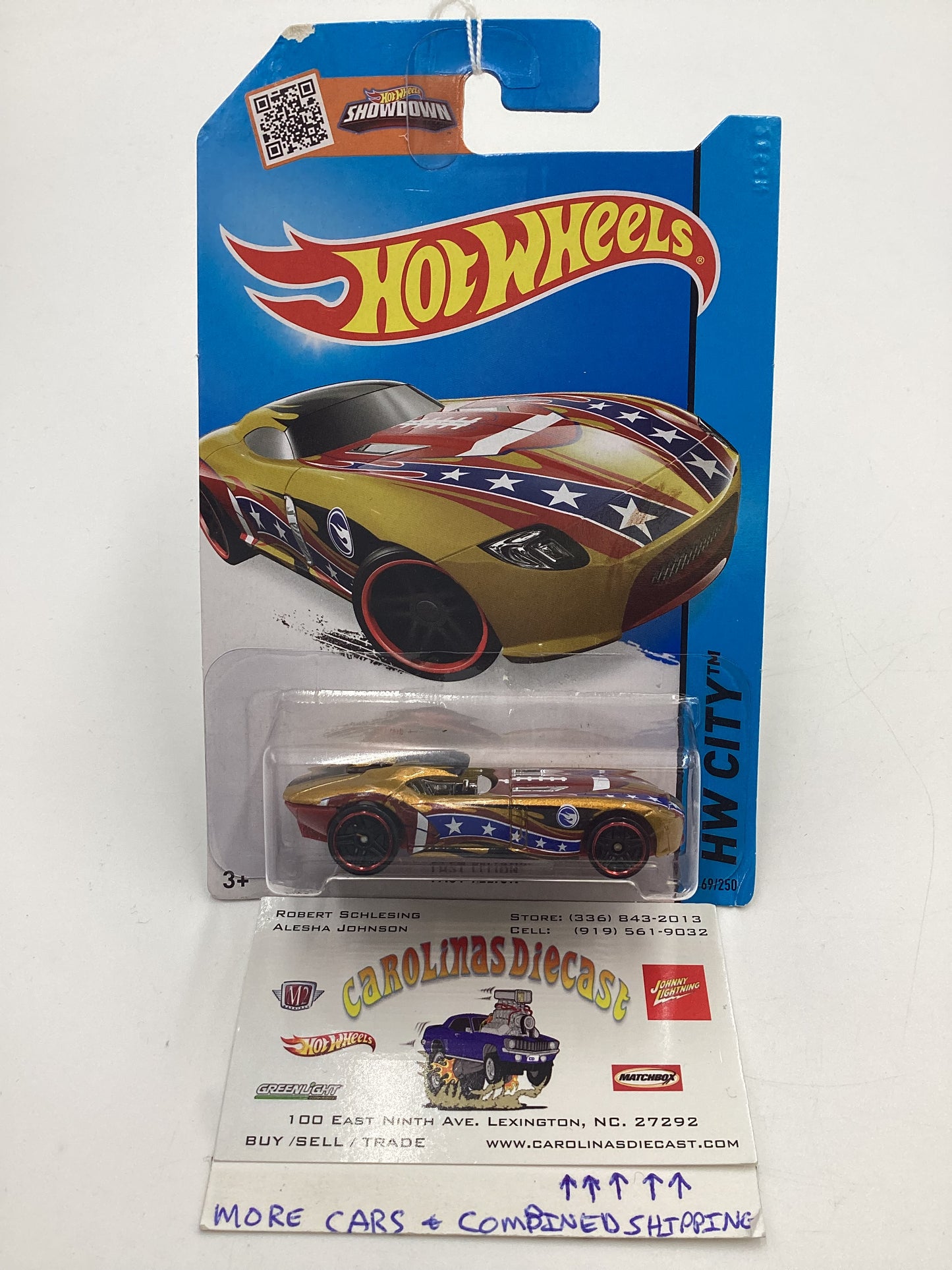 2015 Hot Wheels Treasure Hunt #69 Fast Felion Gold Error No Windows