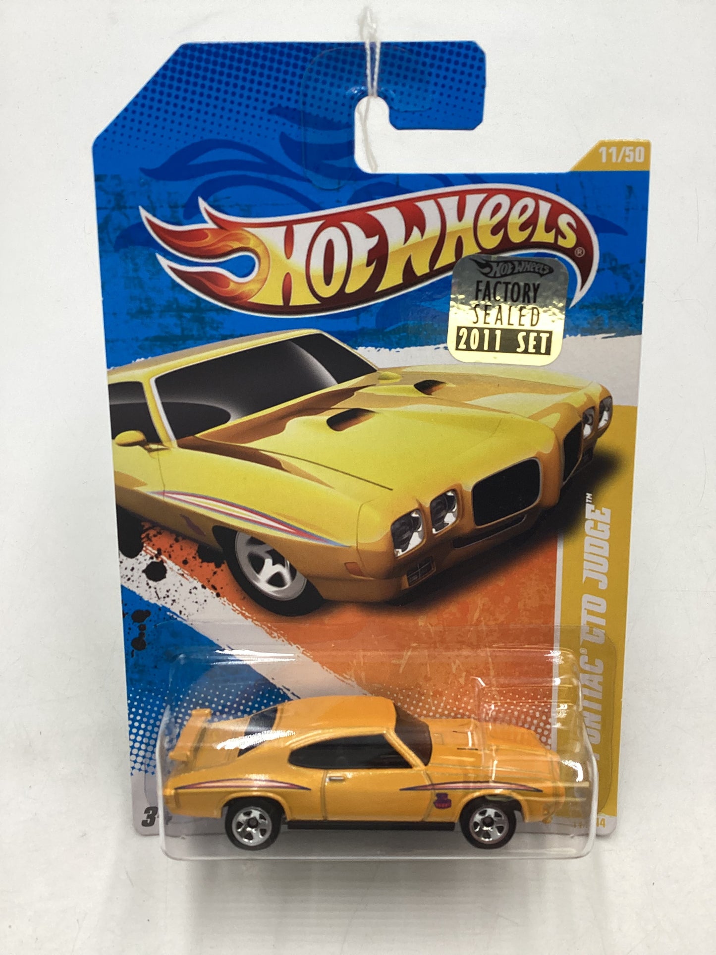 2011 Hot Wheels #11 70 Pontiac GTO Judge Yellow Factory Sealed 45A