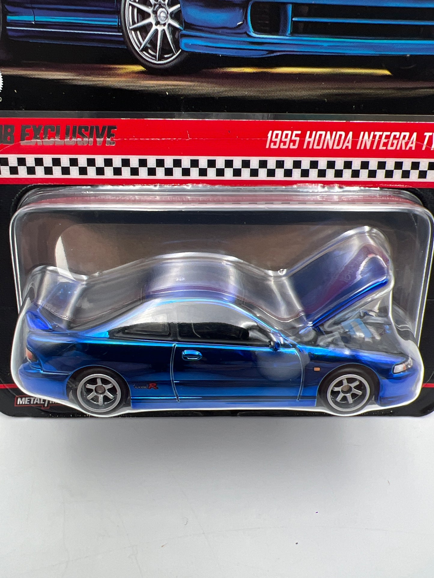 2025 Hot Wheels RLC Club Exclusive 1995 Honda Integra Type R Blue W/Patch & Button and Protector