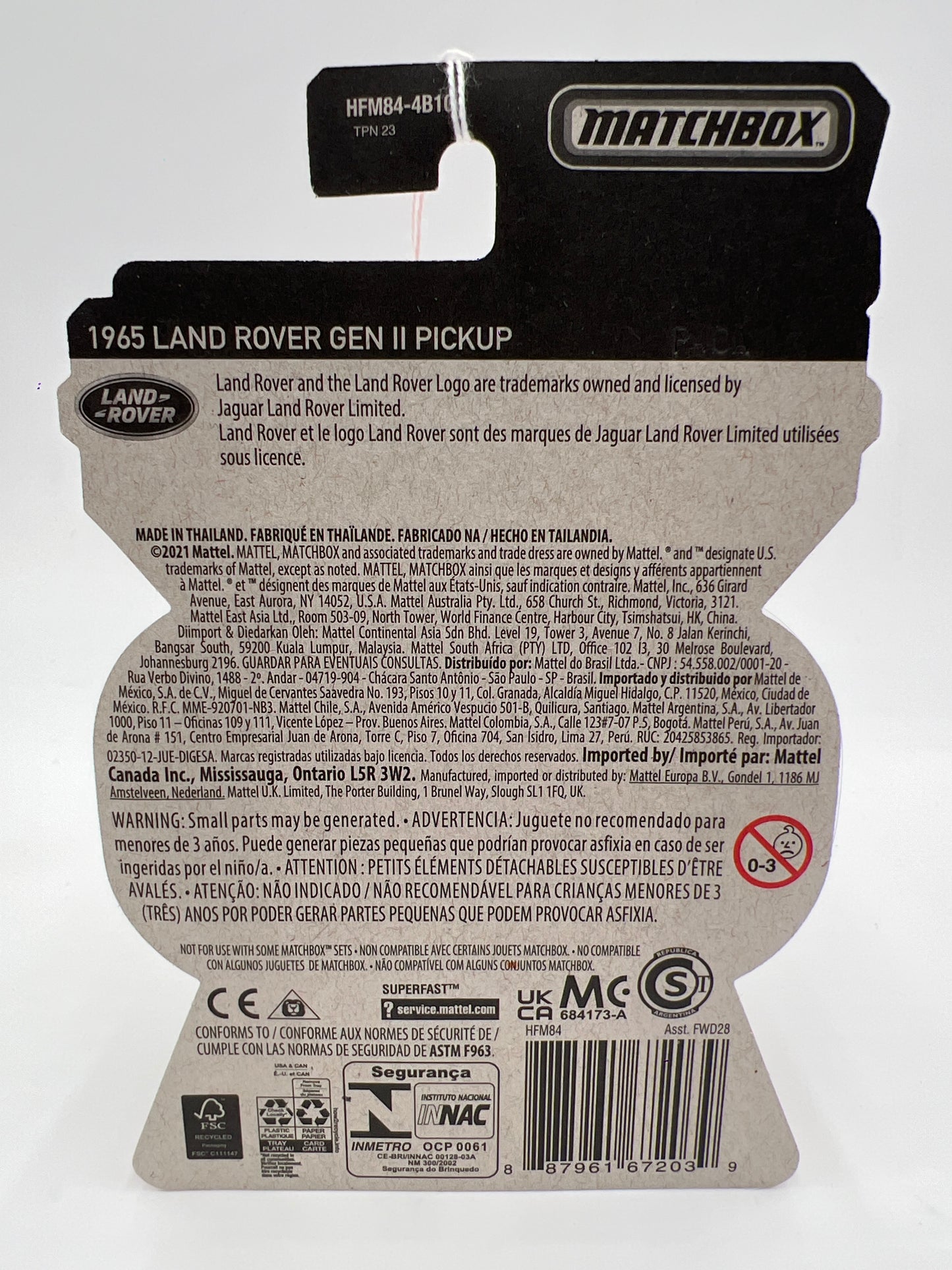 Matchbox Moving Parts #38 1965 Land Rover Gen II Pickup Red 162C