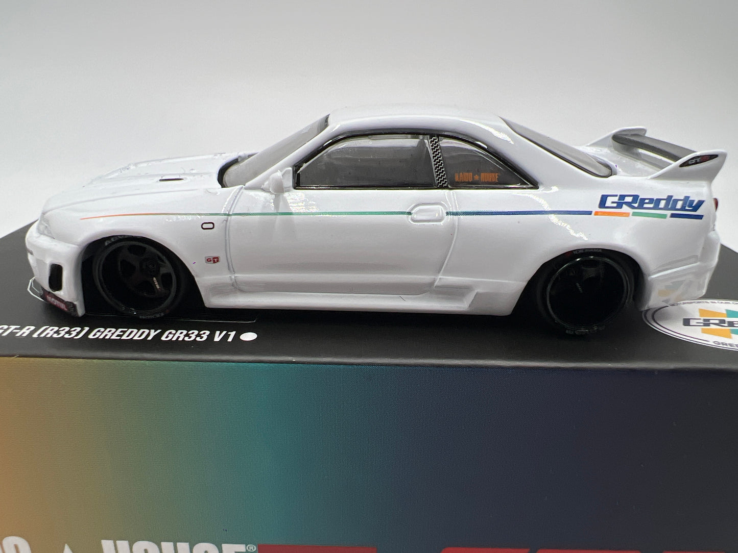 Mini GT Kaido House #113 Nissan Skyline GT-R R33 GRreddy GR33 V1 White