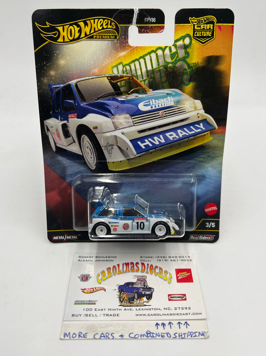 2025 Hot Wheels Car Culture Hammer Drops #3 MG Metro 6R4 Blue/White 252D