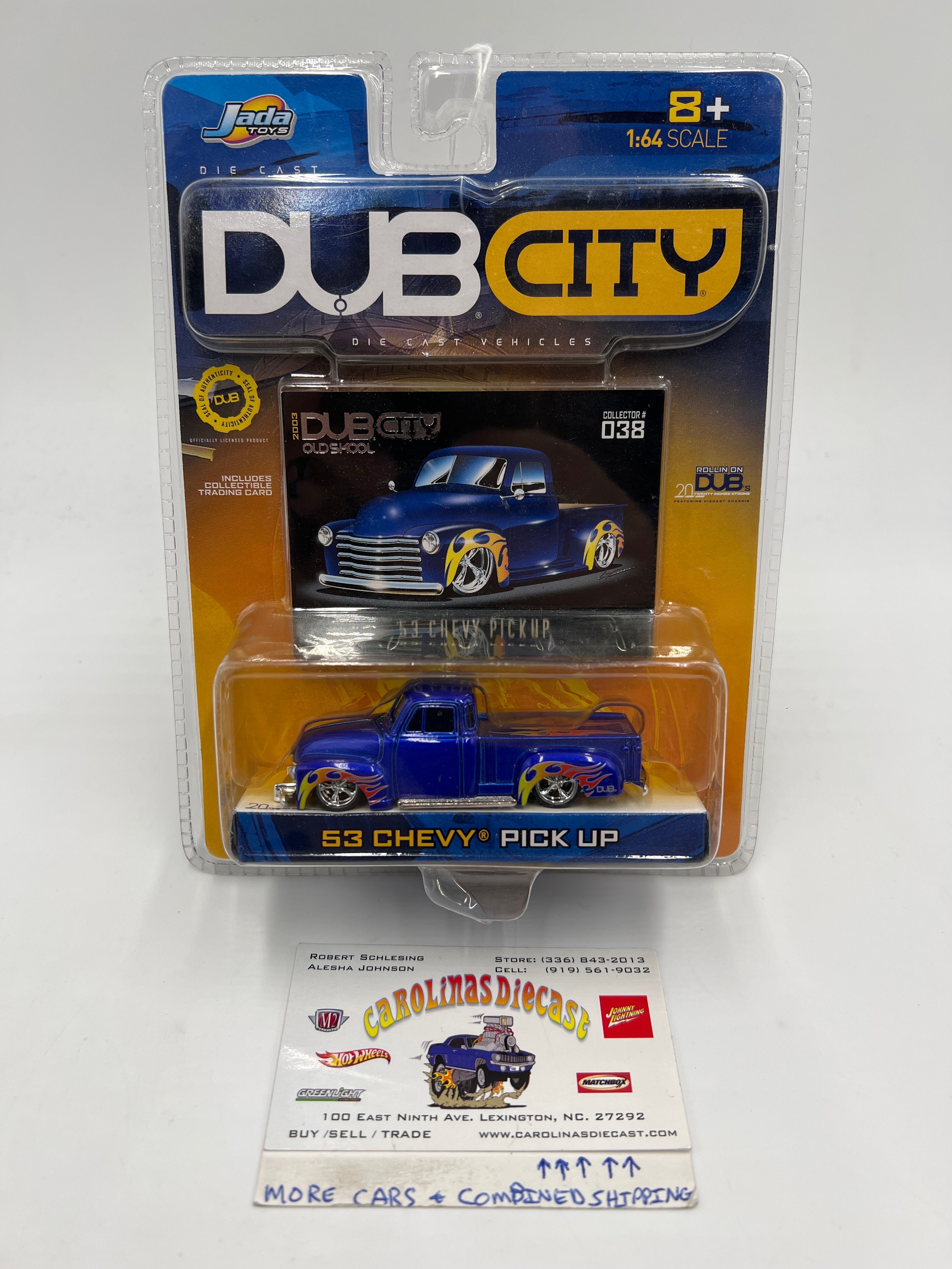 Jada Dub City Old Skool #38 53 Chevy Pick Up Blue 182D