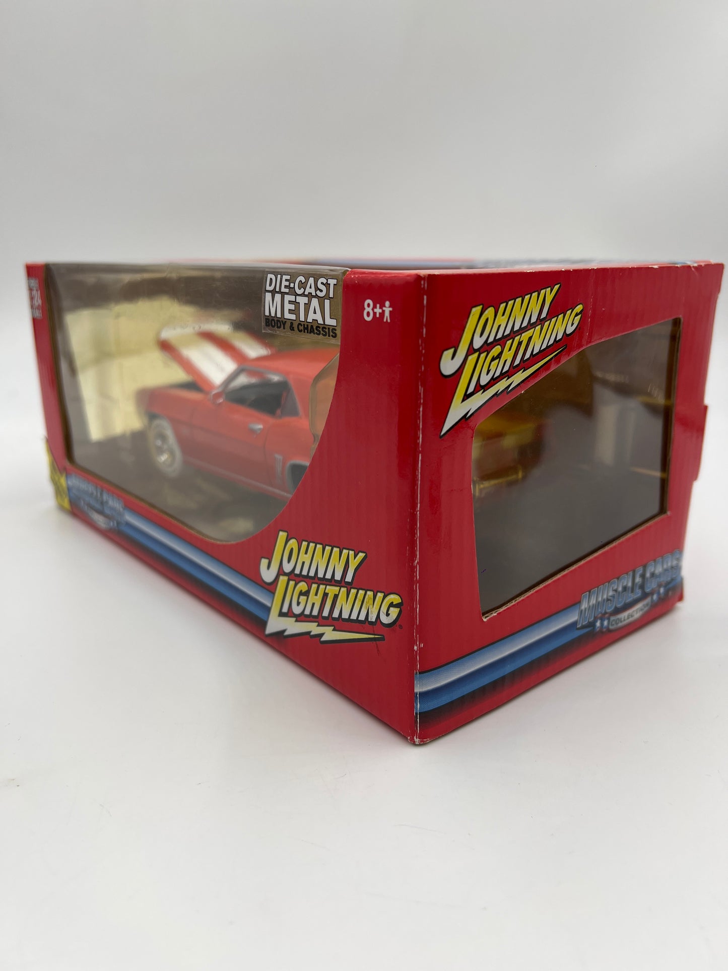 Johnny Lightning 1:24 Scale White Lightning Chase Muscle Cars 1969 Chevy Camaro Z28 Orange VHTF