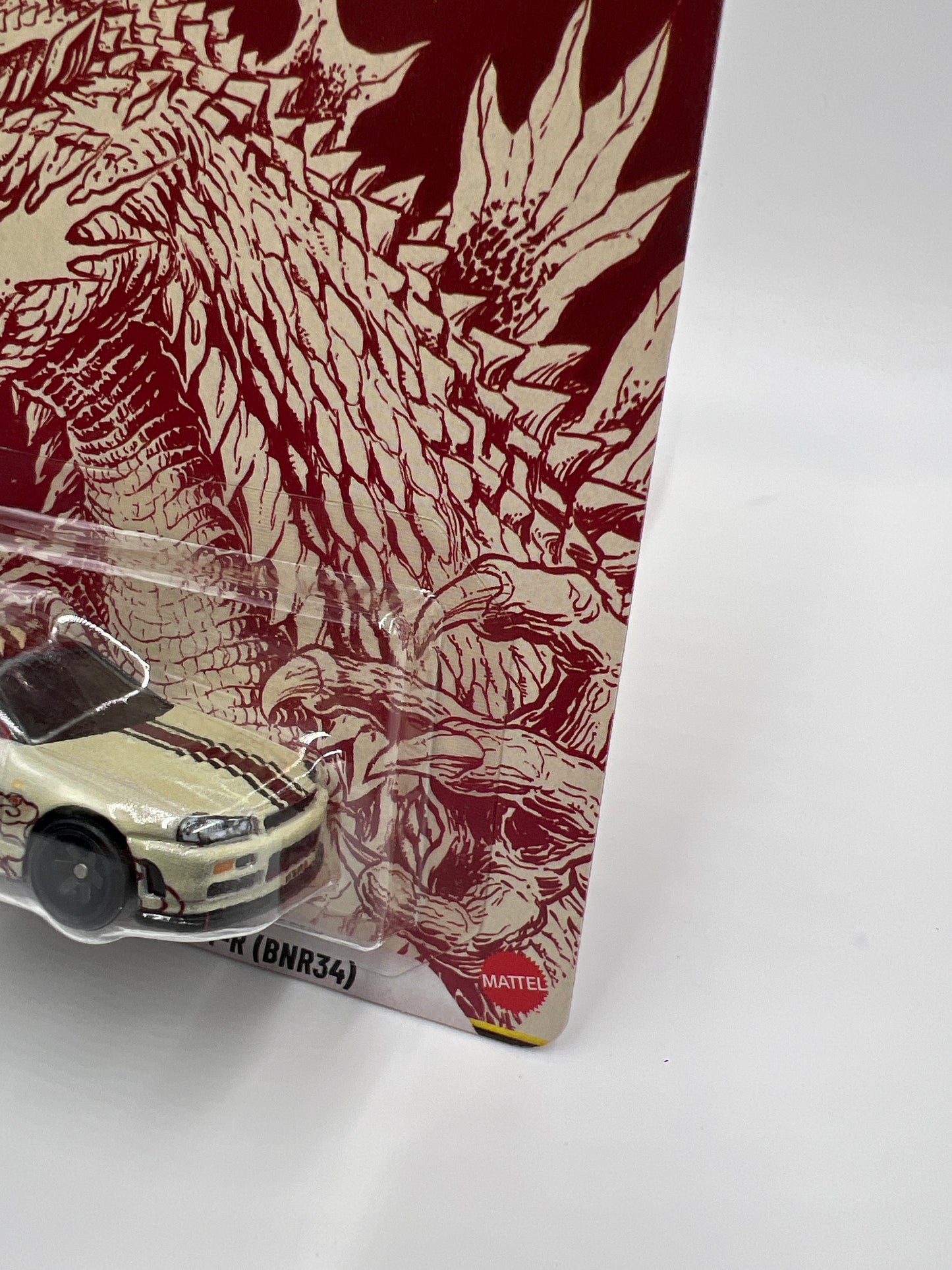 2025 Hot Wheels Premium Pop Culture Godzilla Nissan Skyline GT-R BNR34 W/Protector