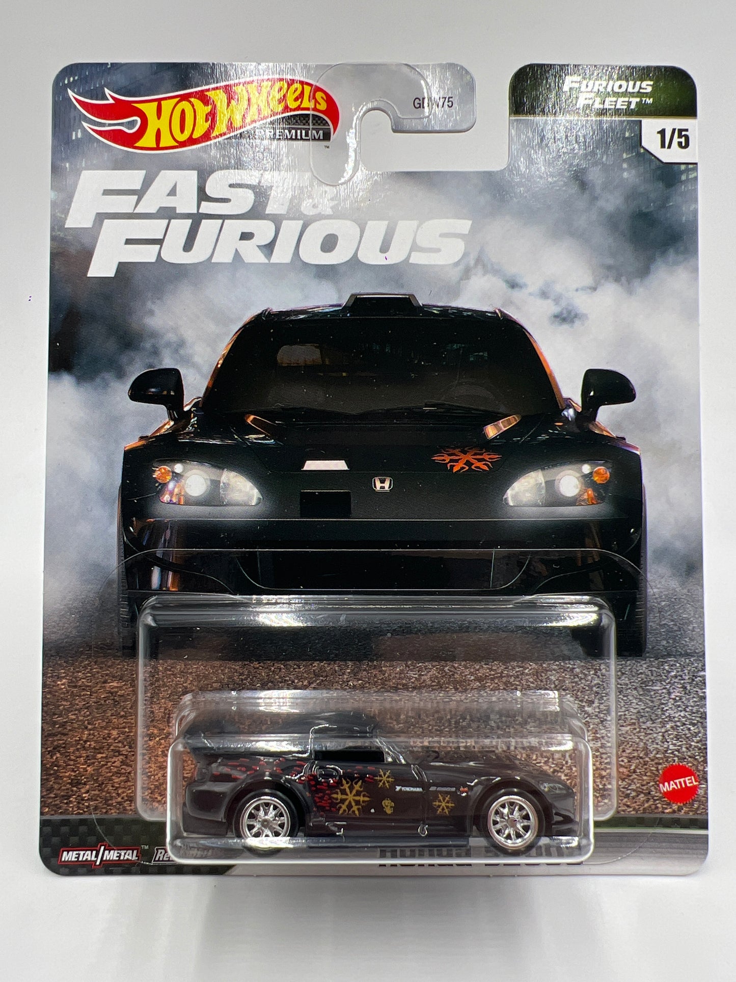 Hot Wheels Premium Fast & Furious Furious Fleet #1 Honda S2000 Black W/Protector 2