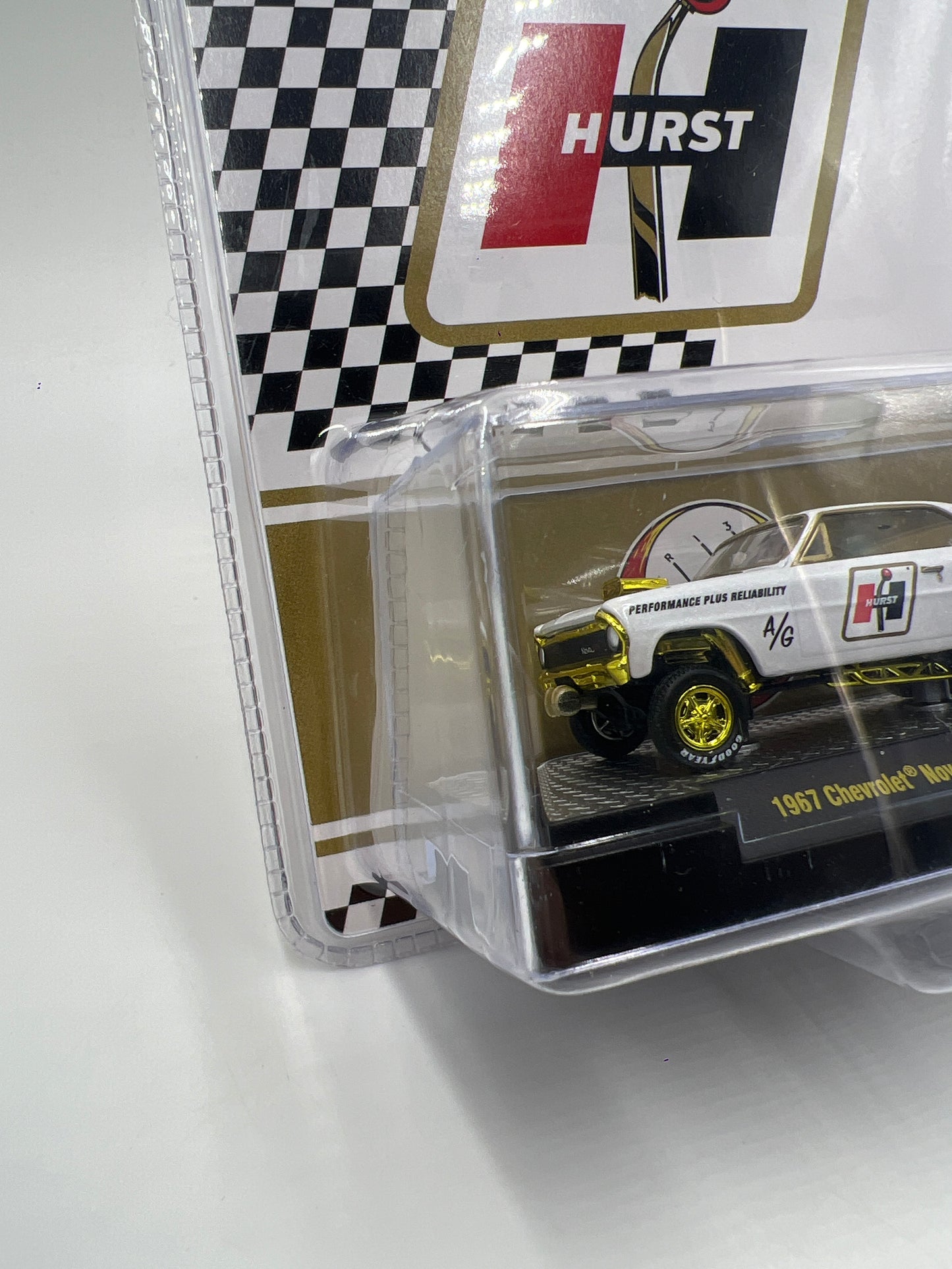 M2 Machines Hurst CHASE 1967 Chevrolet Nova Gasser White GS06