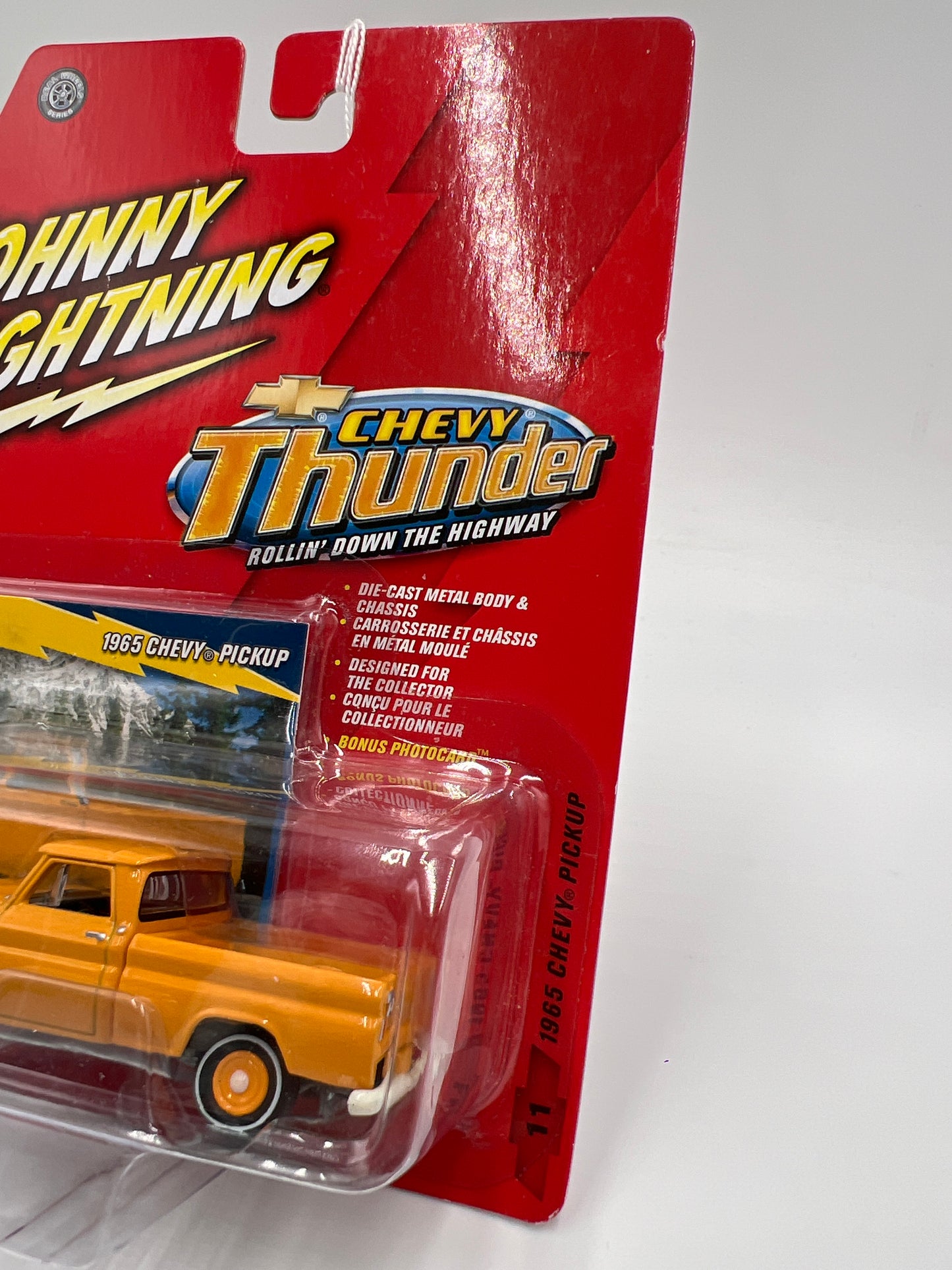 Johnny Lightning Chevy Thunder #11 1965 Chevy Pickup Orange 220G