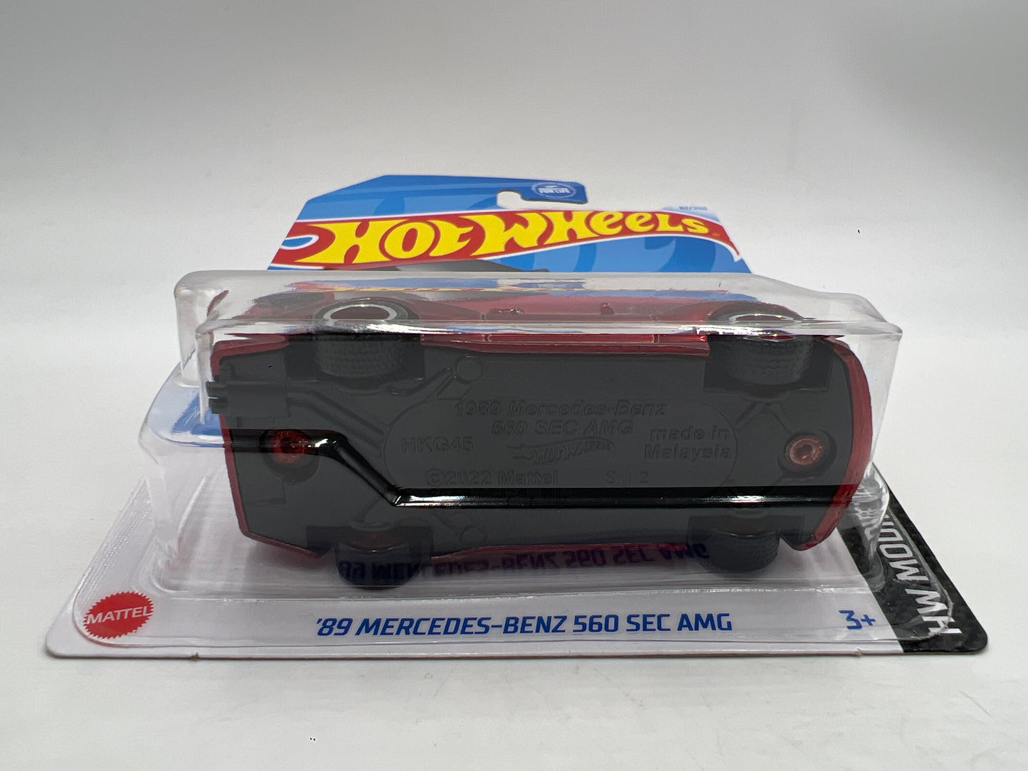 2024 Hot Wheels Super Treasure Hunt #82 89 Mercedes-Benz 560 SEC AMG Red W/Protector