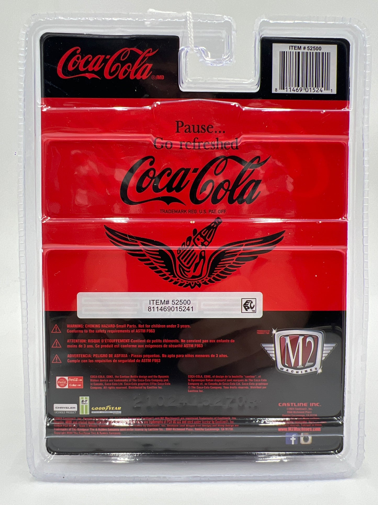 M2 Machines Coca Cola CHASE 1941 Willys Coupe Red/Black A50