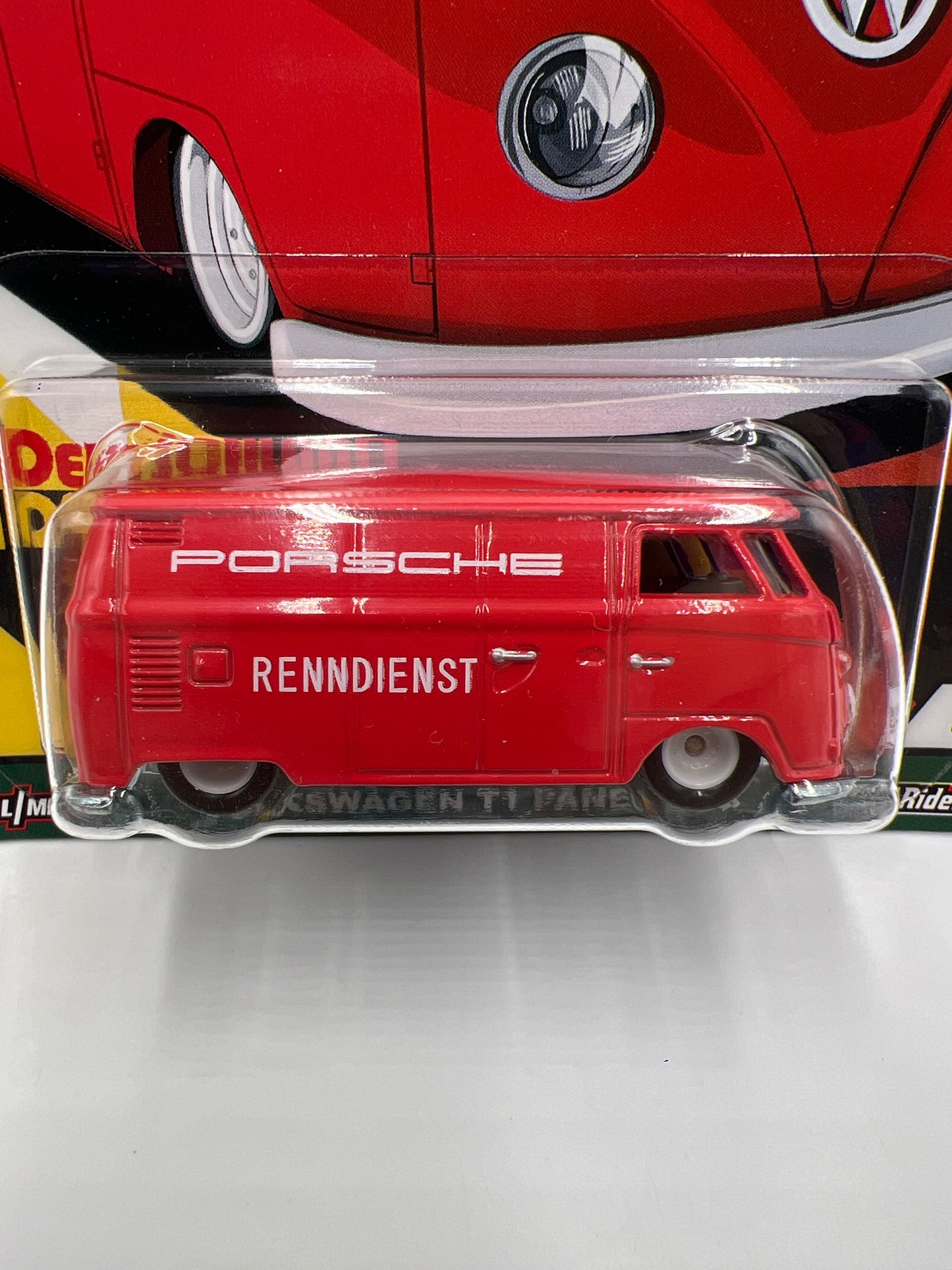 Hot Wheels Premium Deutschland Design #2 Volkswagen T1 Panel Bus Red 258A