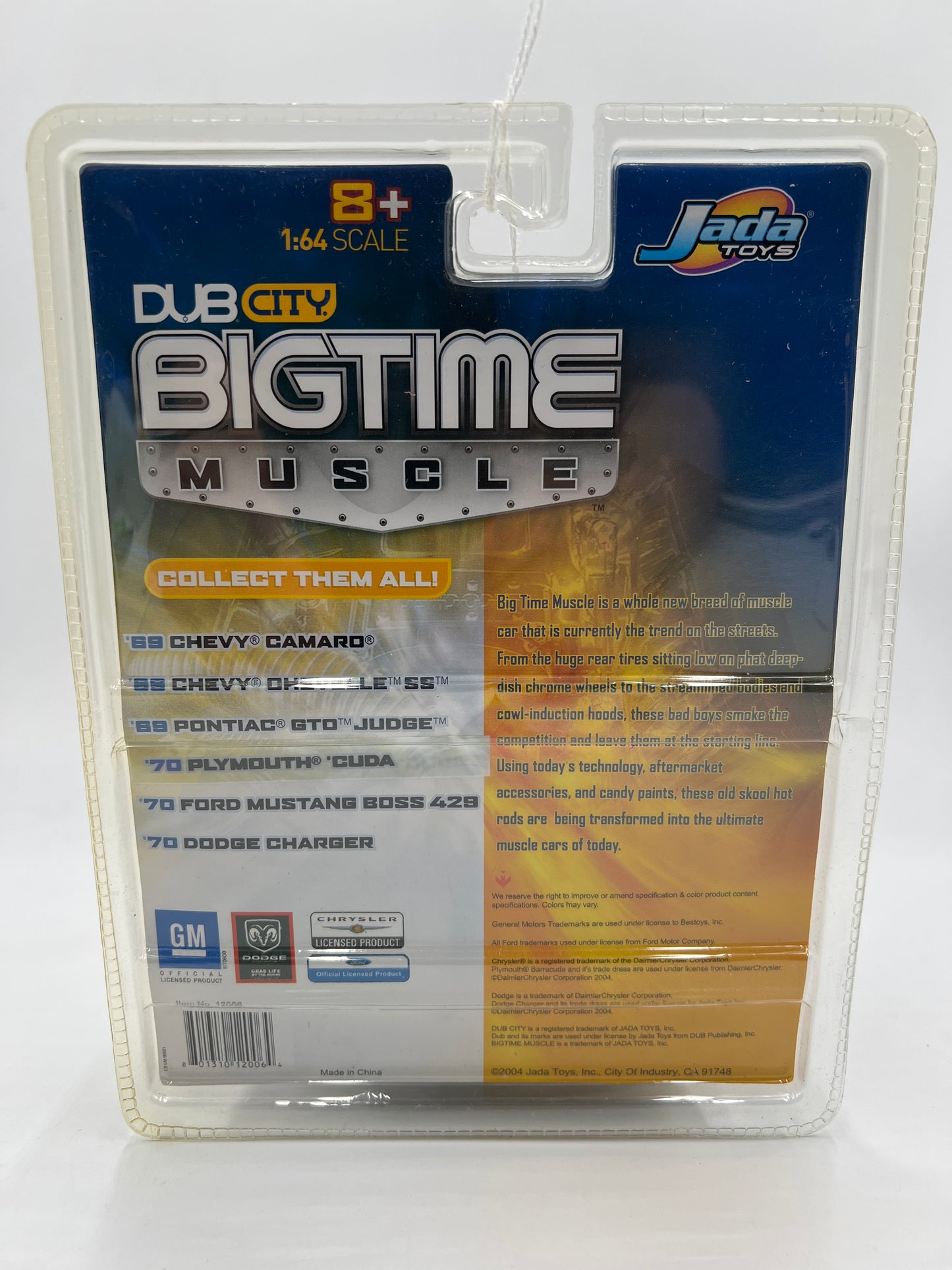 Jada Dub City Big Time Muscle #2 69 Chevy Chevelle SS Blue 185G