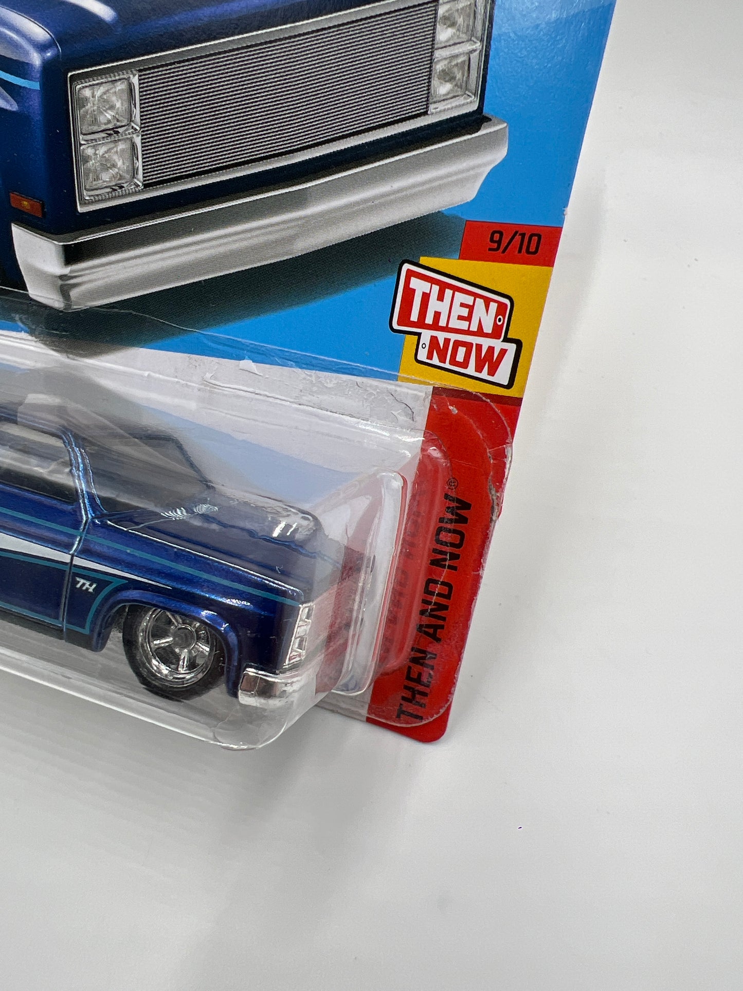 2024 Hot Wheels Super Treasure Hunt #249 83 Chevy Silverado Blue W/Protector Bad Card/Blister