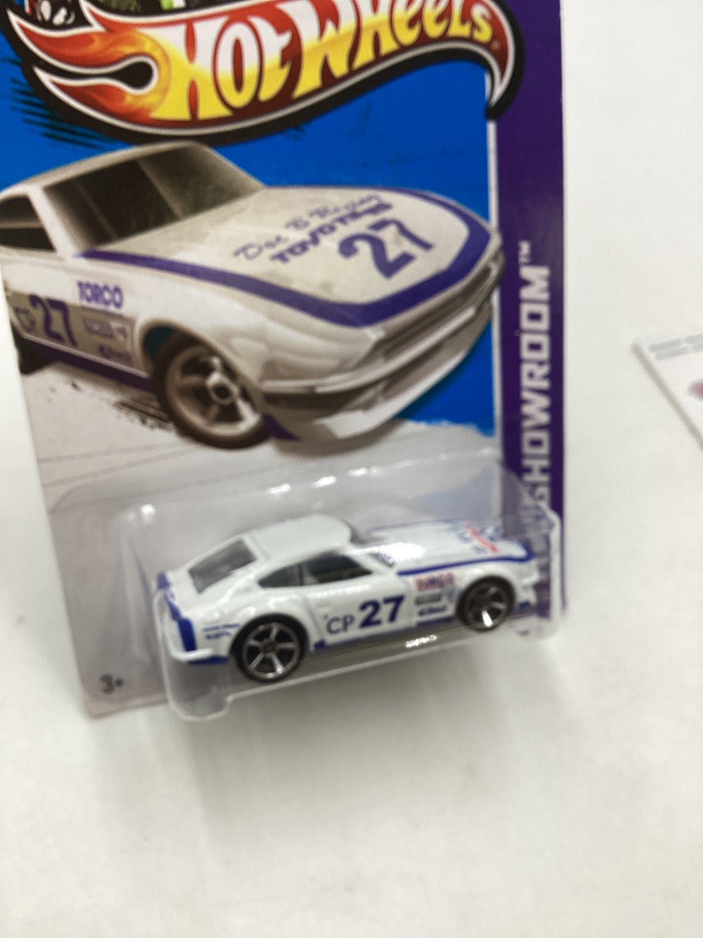 2013 Hot Wheels #159 Datsun 240Z White 88B