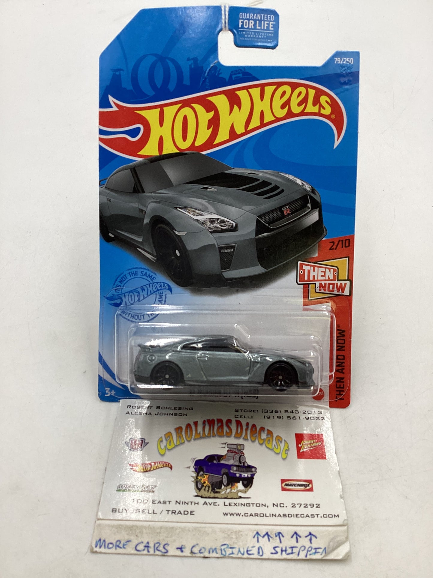 2021 Hot wheels #79 17 Nissan GT-R (R35) Gray *Bad Card* 82F