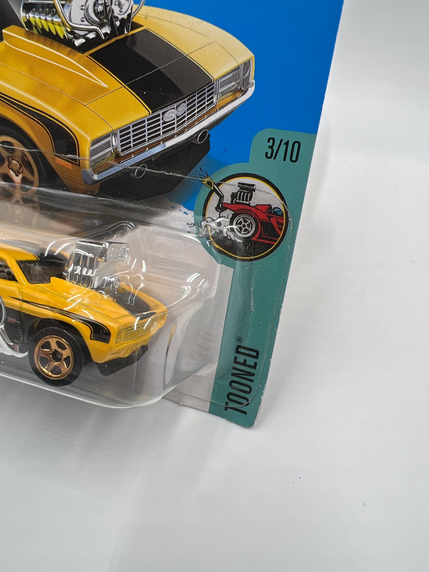 2017 Hot Wheels Treasure Hunt 69 Camaro Z28 Yellow Tooned 282C