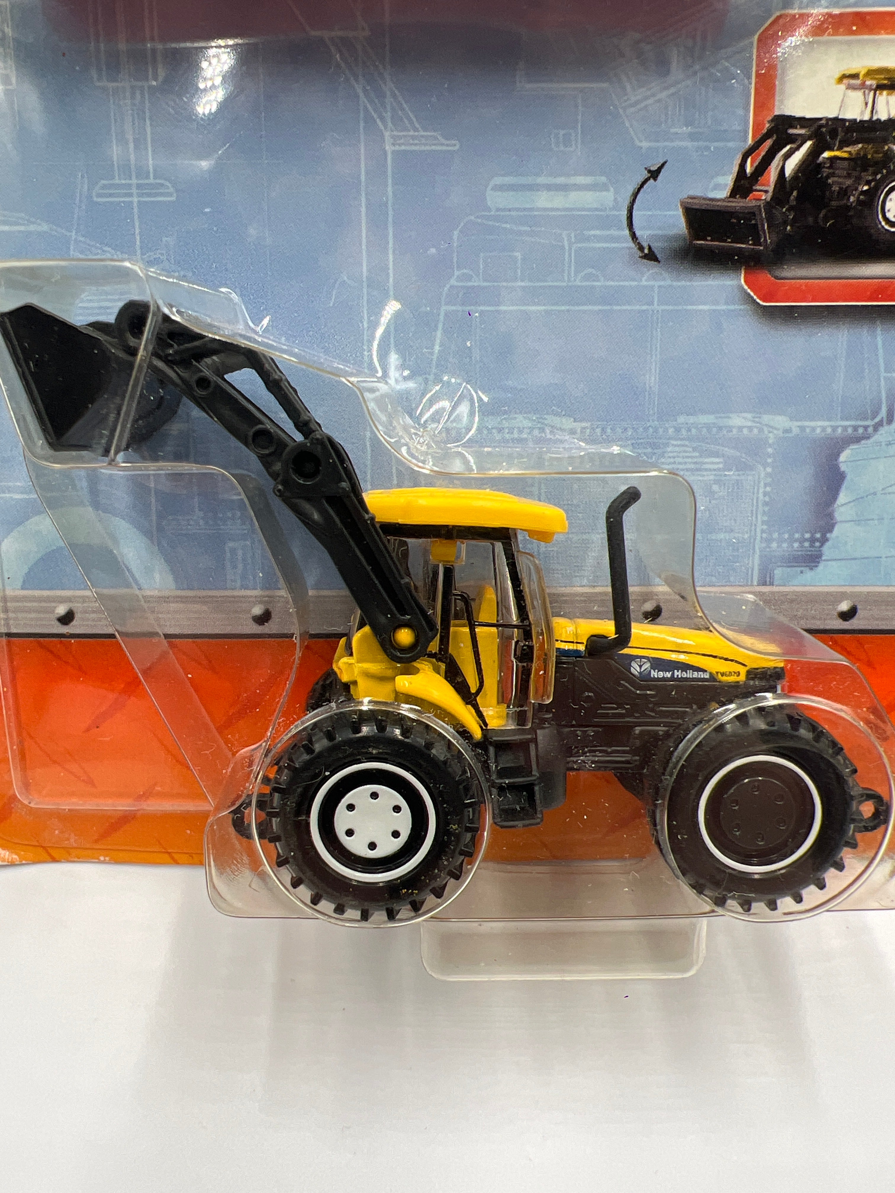 2010 Matchbox Real Working Rigs New Holland TV6070 Yellow (Bad