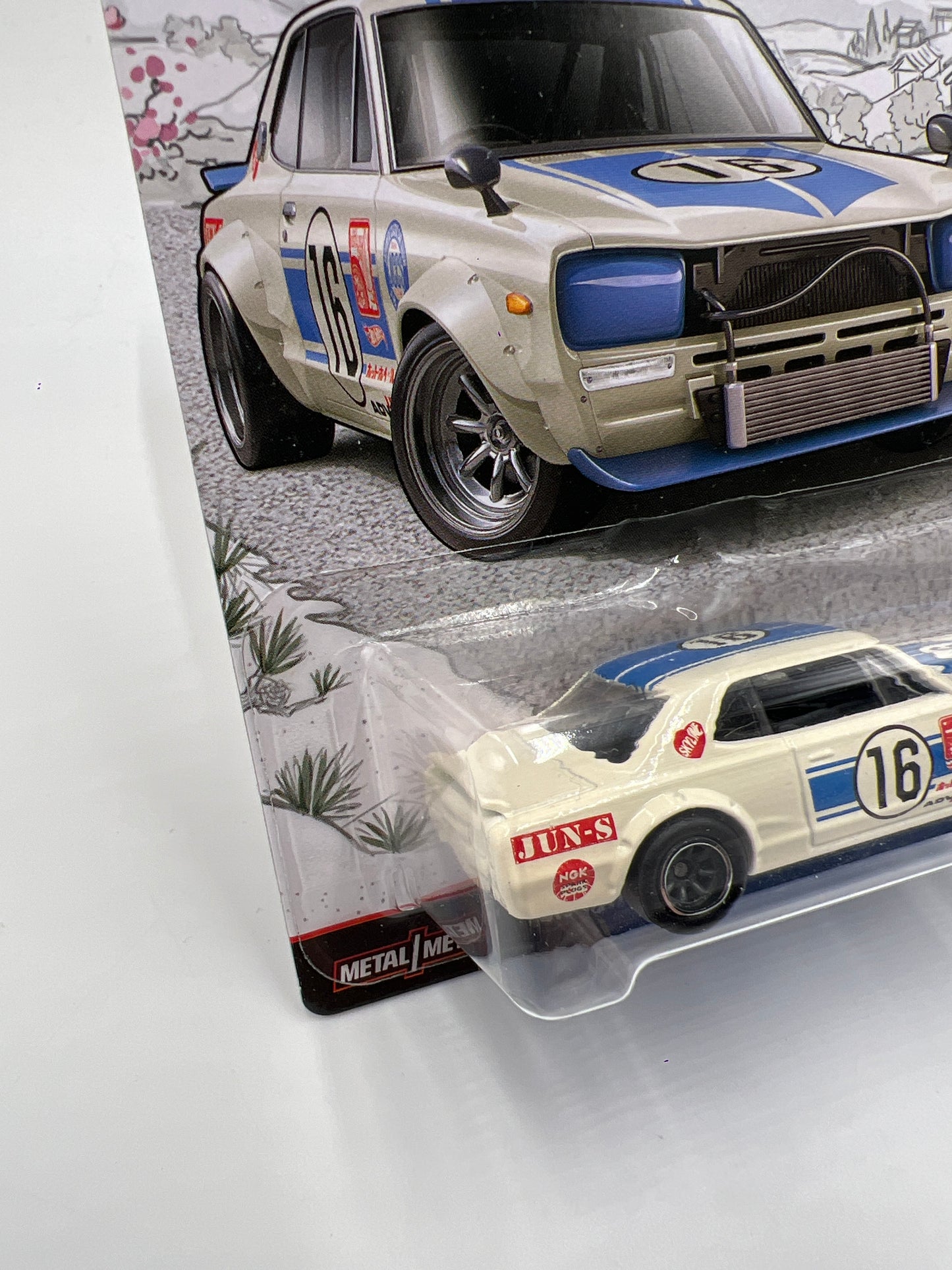 Hot Wheels Car Culture Japan Historics 1 #3 Roll Cage Variation Nissan Skyline 2000 GT-X White W/Protector