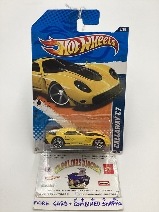 2011 Hot Wheels #164 Calloway C7 Yellow