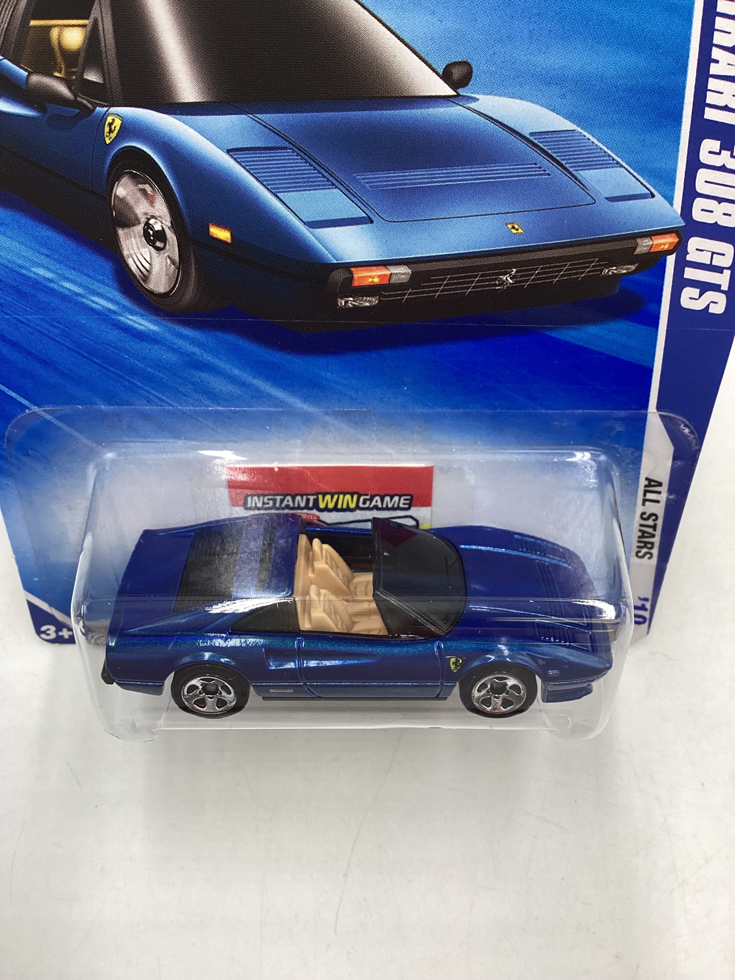 2010 Hot Wheels #128 Keys to Speed Blue Ferrari 308 GTS with