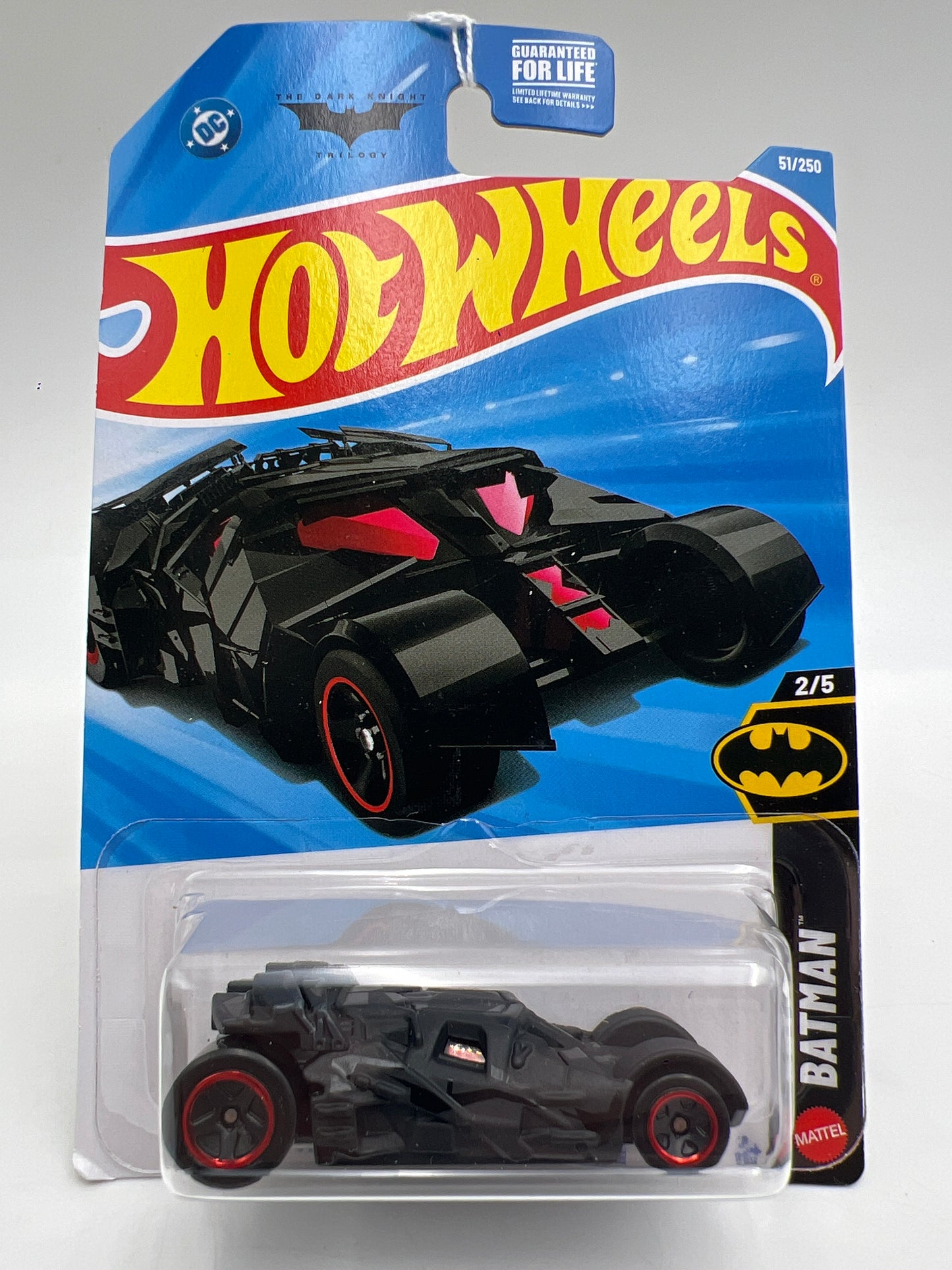 2026 Hot Wheels L Case Batman #51 The Dark Knight Batmobile Black 117H