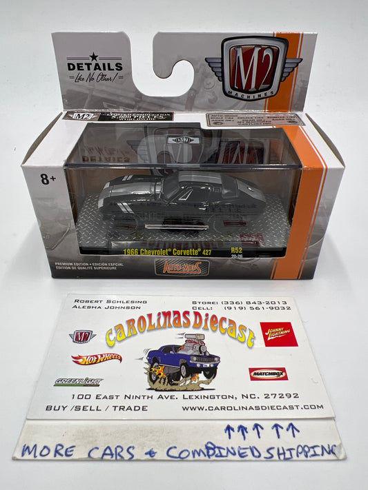 M2 Machines Auto Mods 1966 Chevrolet Corvette 427 Black R52