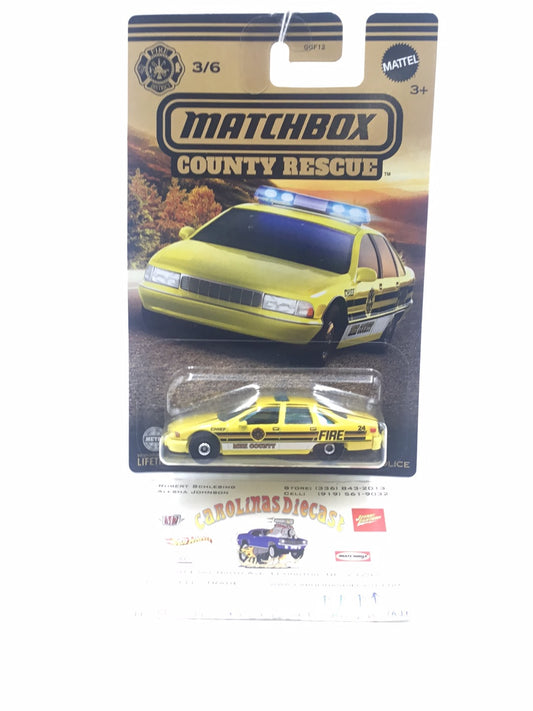 Matchbox County Rescue Chevy Caprice 161Q