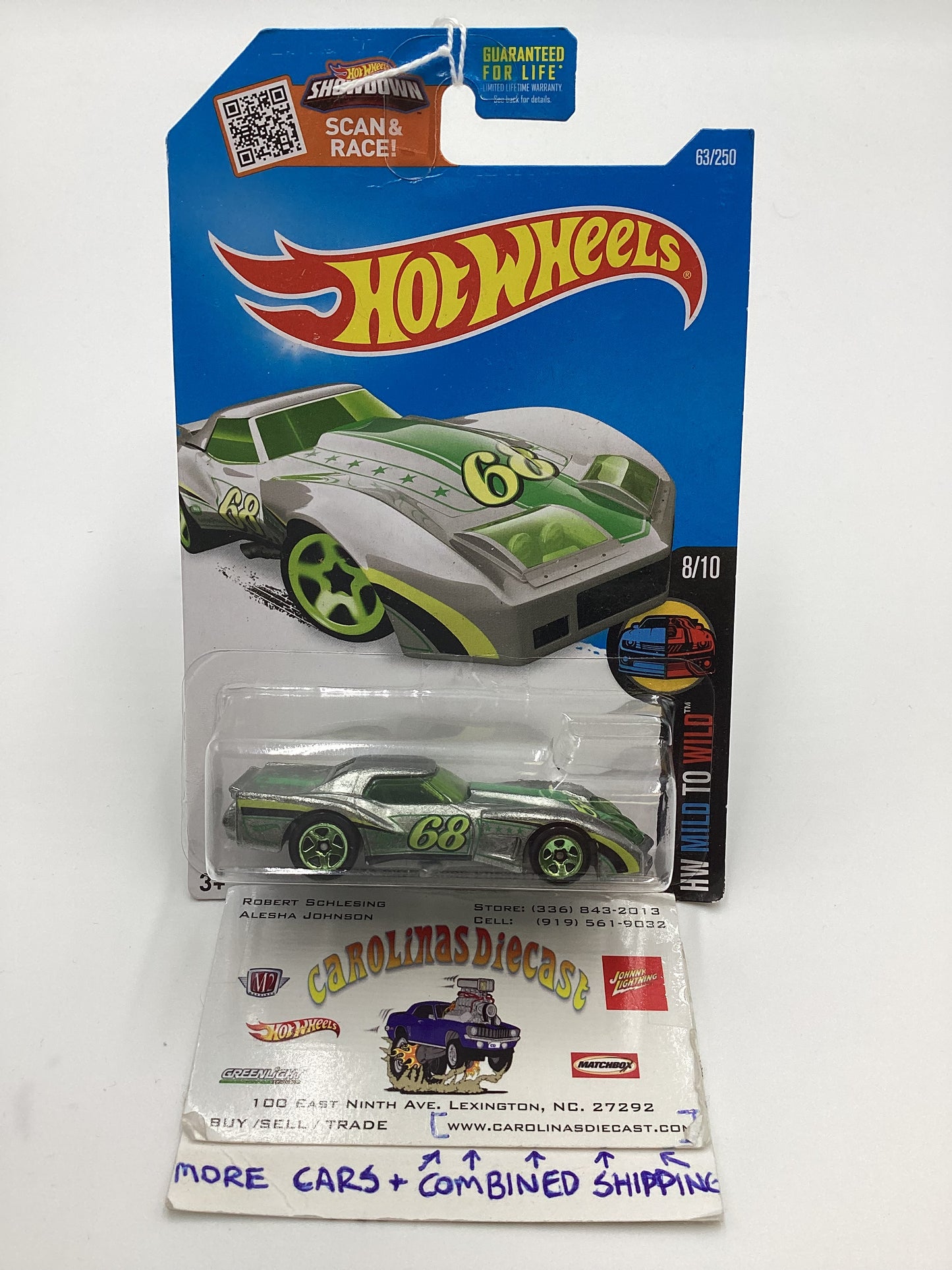 2016 Hot Wheels ‘76 Greenwood Corvette Walmart Exclusive Zamac #63