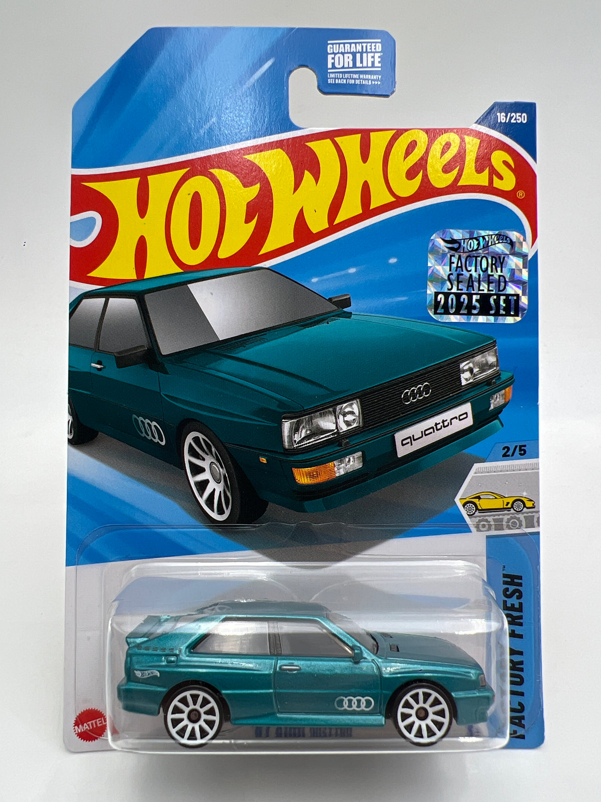 2025 Hot Wheels Factory Sealed Super Treasure Hunt & Mainline #16 87 Audi Quattro W/Protector