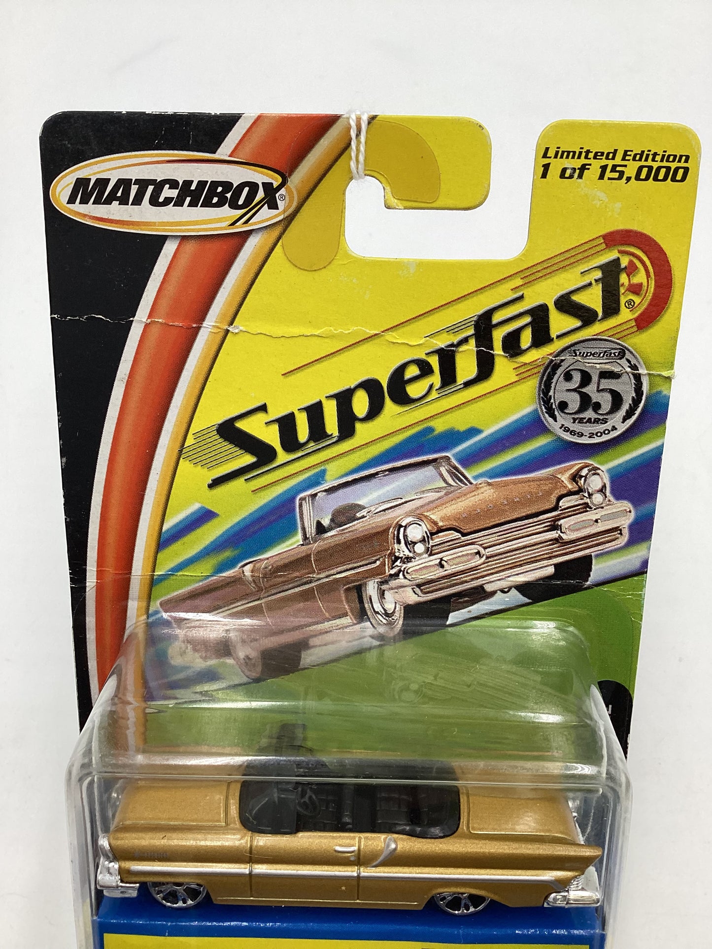 Matchbox 2004 Superfast #50 *Veins* 1957 Lincoln Premiere Gold 173E