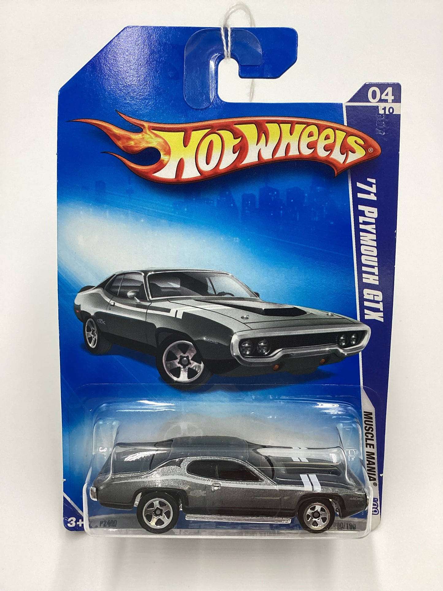 2009 Hot Wheels #079 71 Plymouth GTX Gray Kmart Exclusive 239C