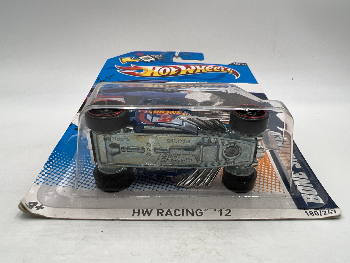 2012 Hot Wheels Racing #180 Bone Shaker Blue 57B