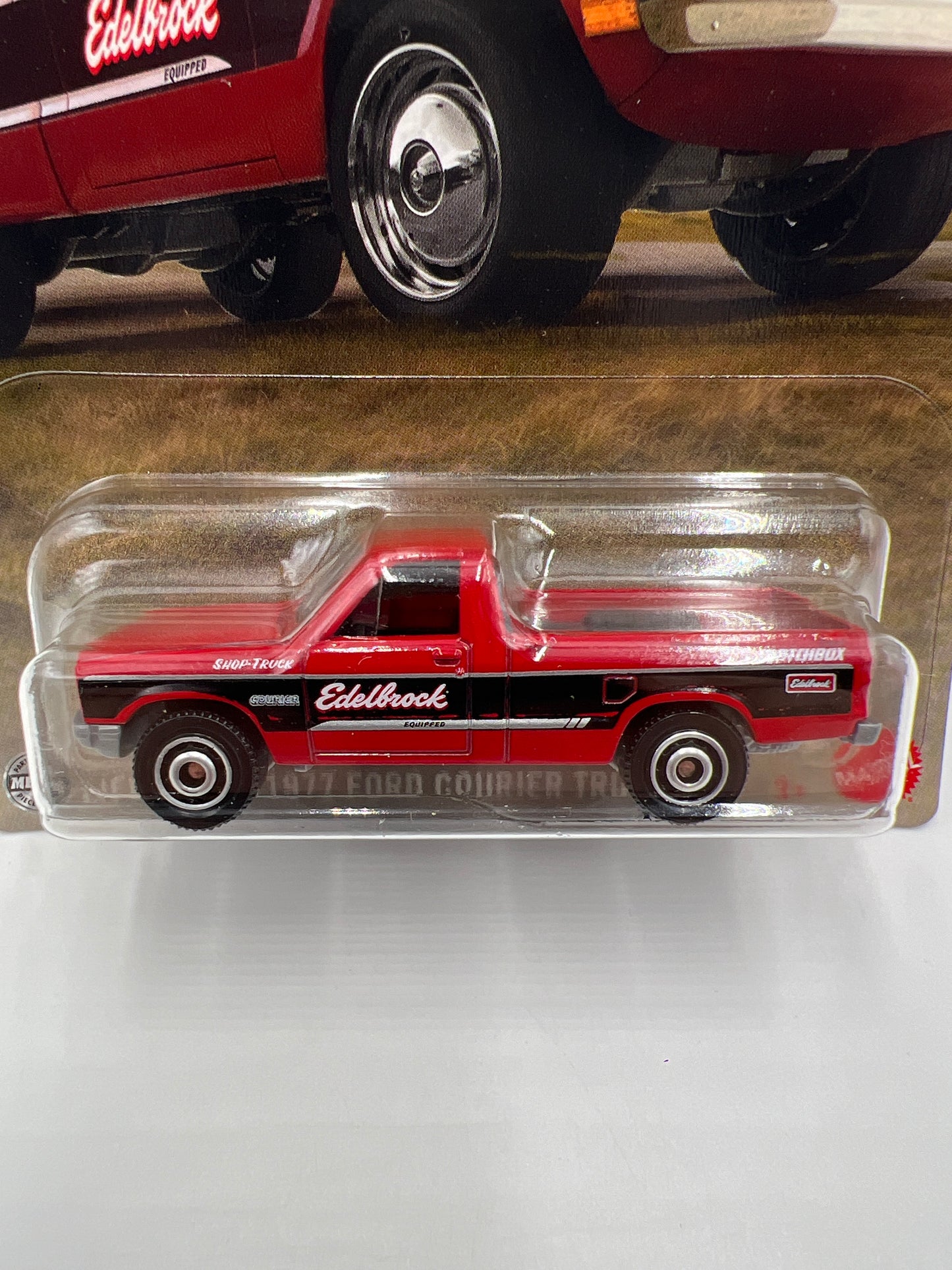 2025 Matchbox Parts Delivery Trucks #3 1977 Ford Courier Truck Red Edelbrock 160J
