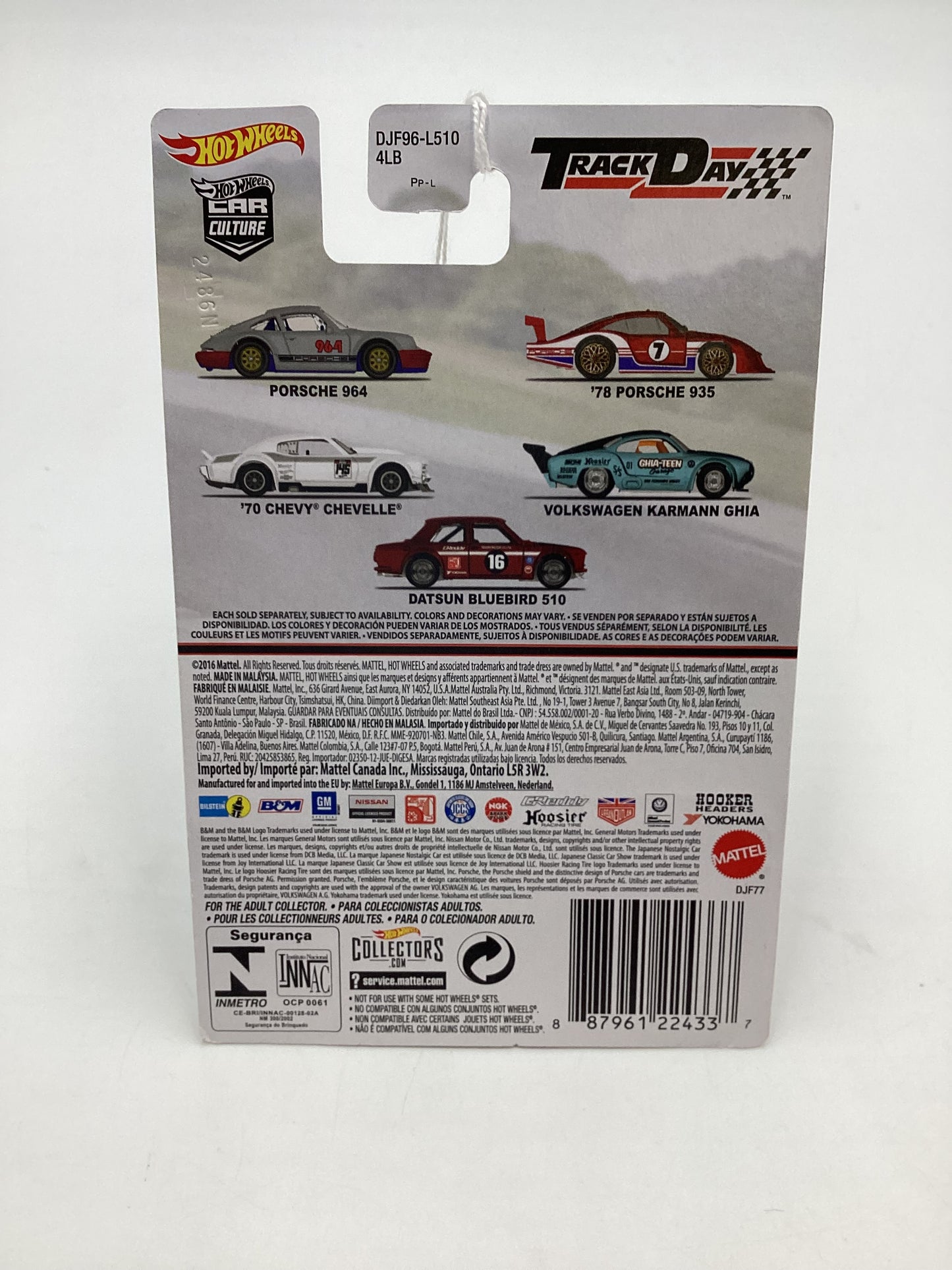 Hot wheels 2016 Track Day #4 Volkswagen Karmann Ghia 244A