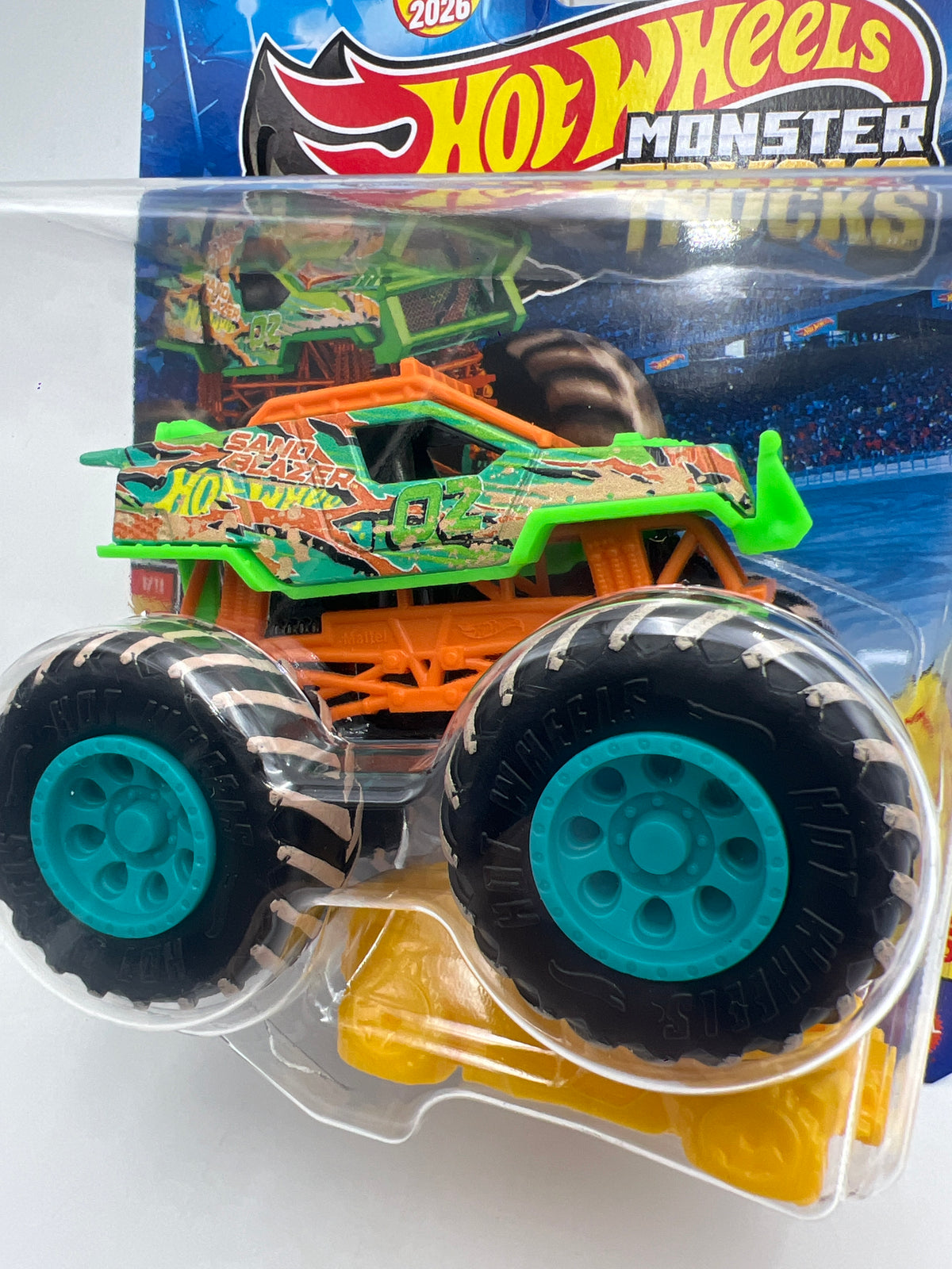 2026 Hot Wheels Monster Trucks Freestyle Wreckers #1 Sand Blazer