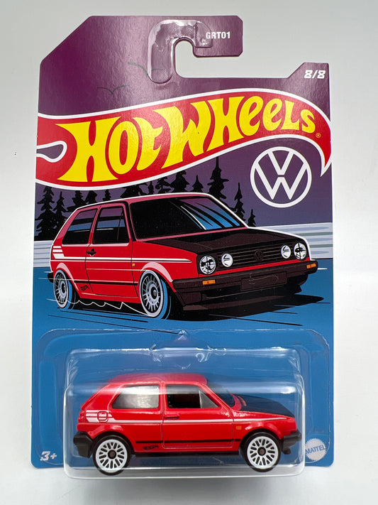 Hot Wheels Volkswagen Series #8 Volkswagen Golf MK2 Red 158E