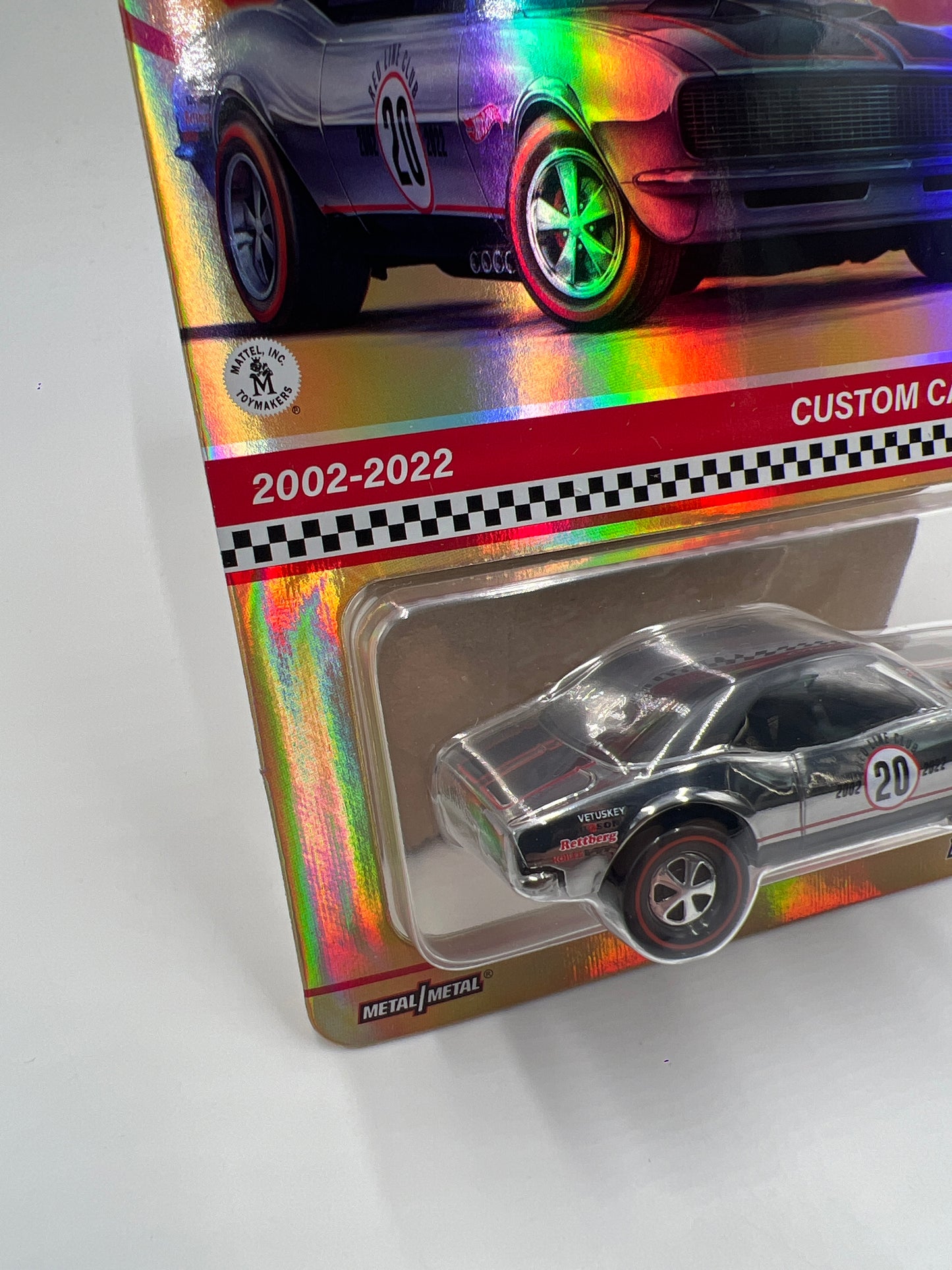2022 Hot Wheels RLC 2002-2022 Holo Foil Chase Custom Camaro W/Protector