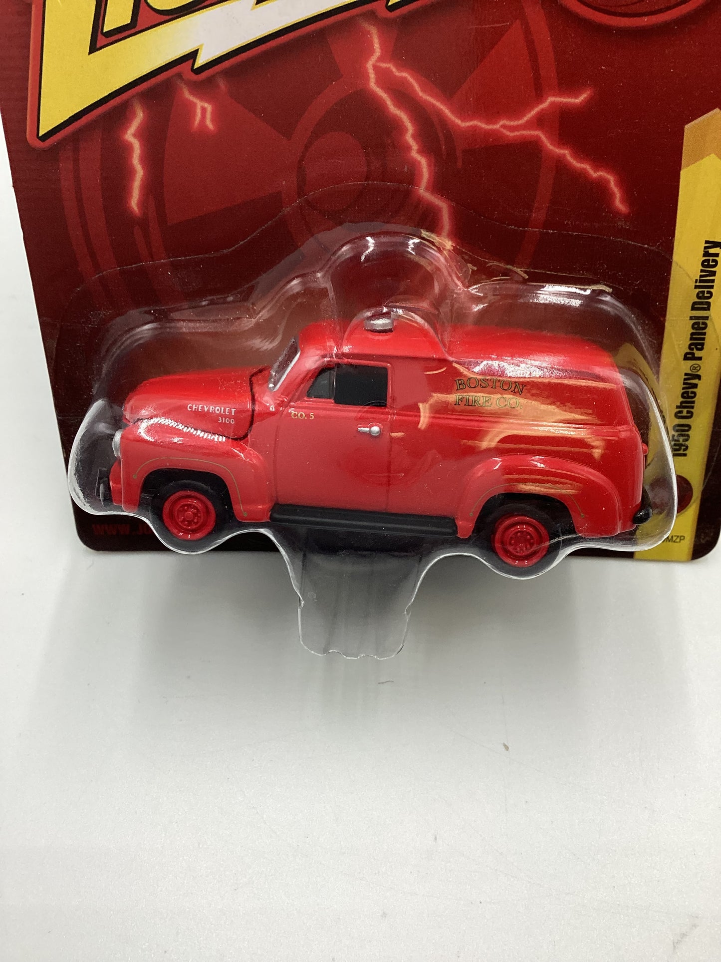 Johnny lightning Tomy #26 Chevy 1950 Chevy Delivery Fire Red 227H